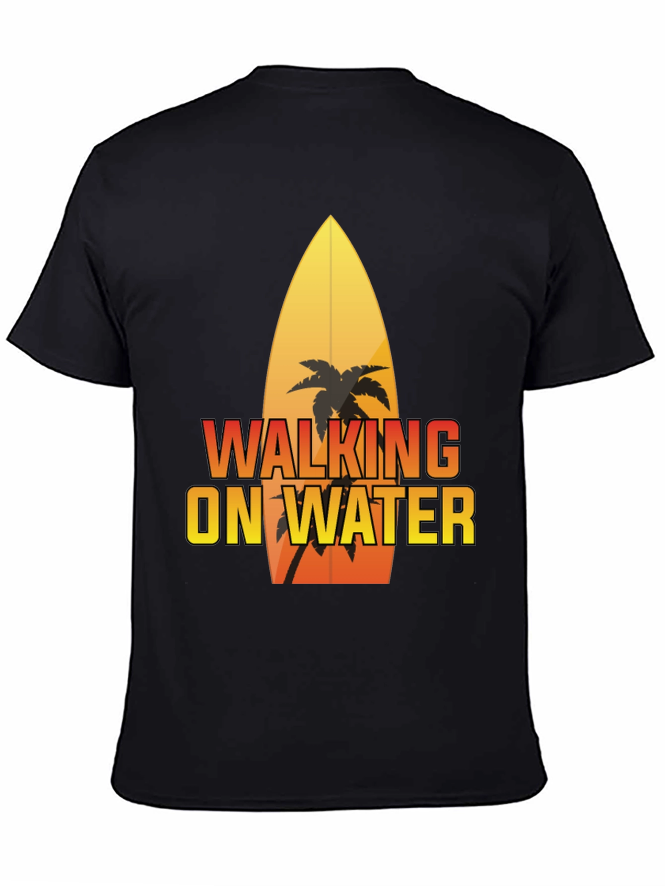 Walking on Water Surfboard Graphic Tee
