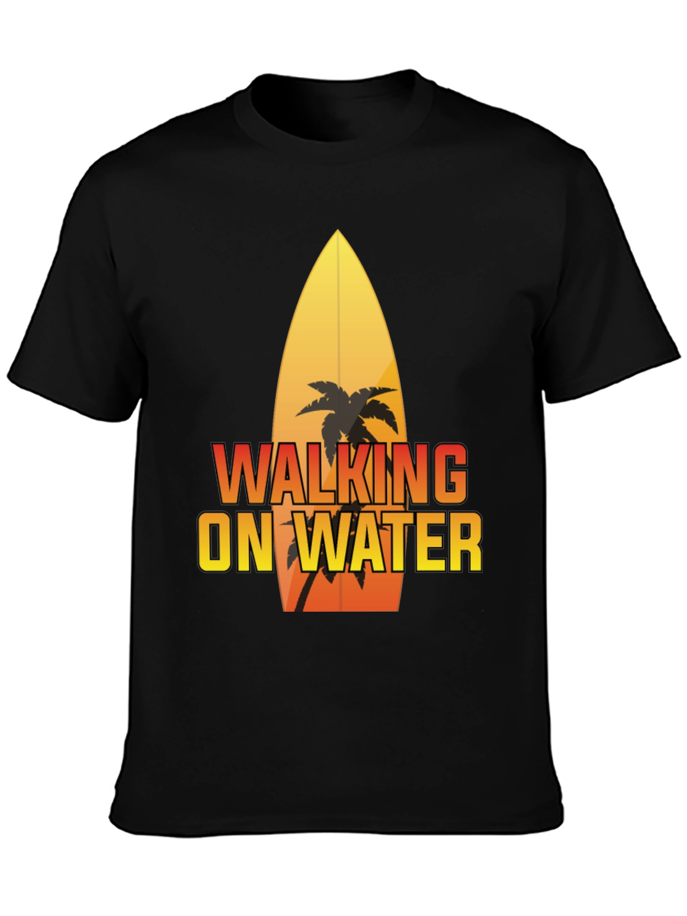 Walking on Water Surfboard Graphic Tee