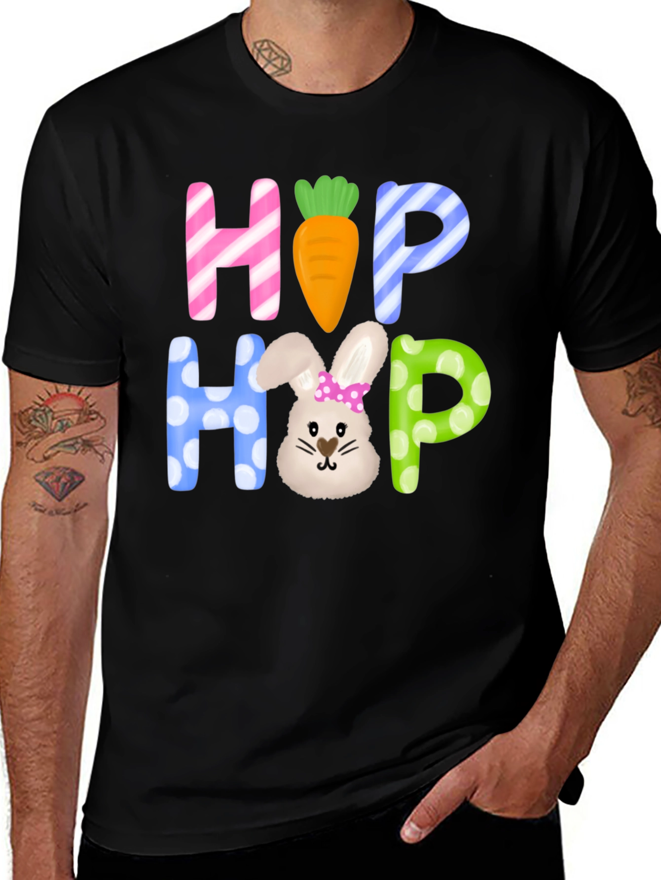 Easter Hop Hop Graphic T-Shirt