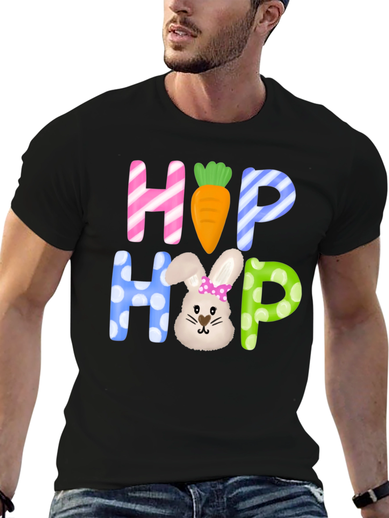 Easter Hop Hop Graphic T-Shirt