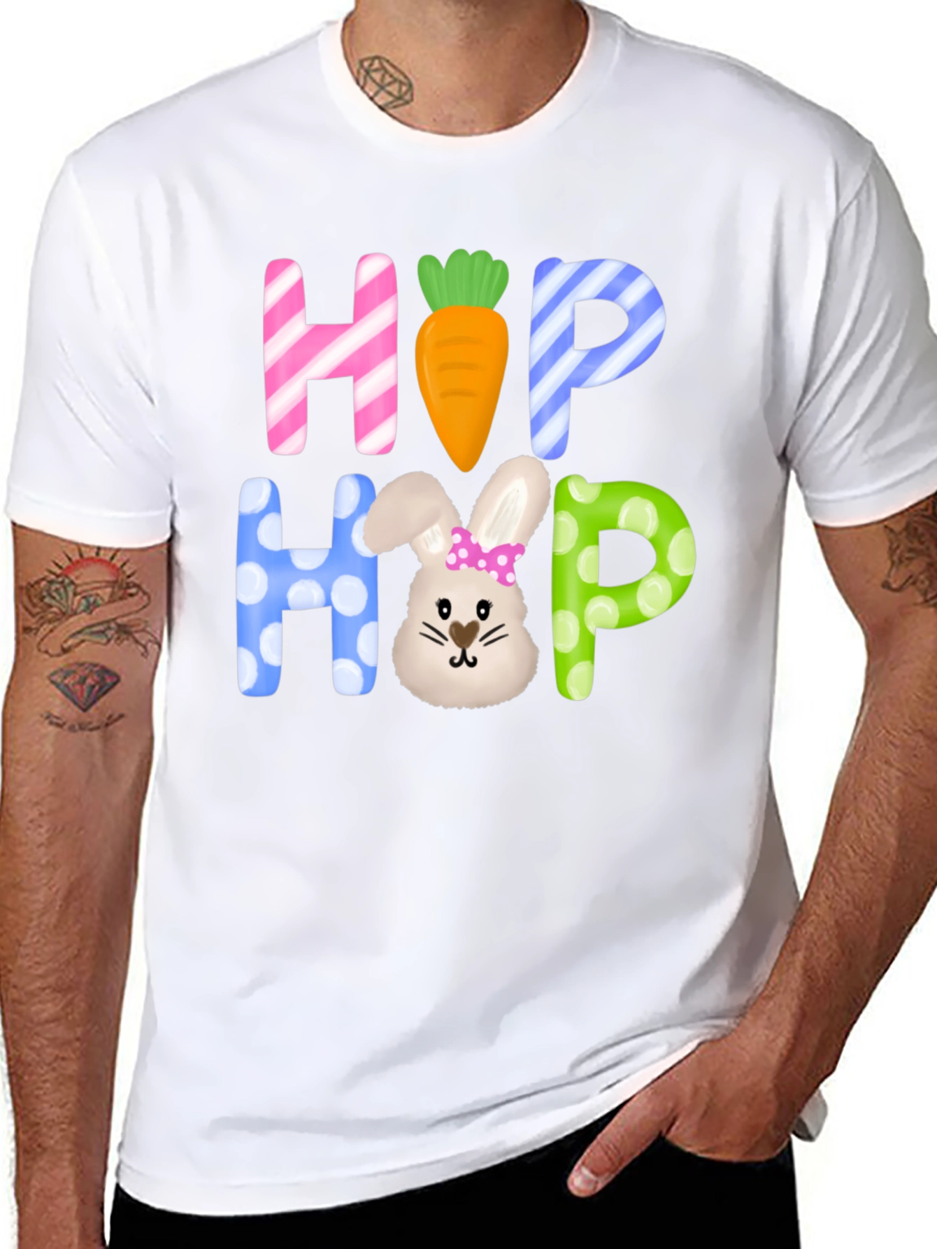 Easter Hop Hop Graphic T-Shirt