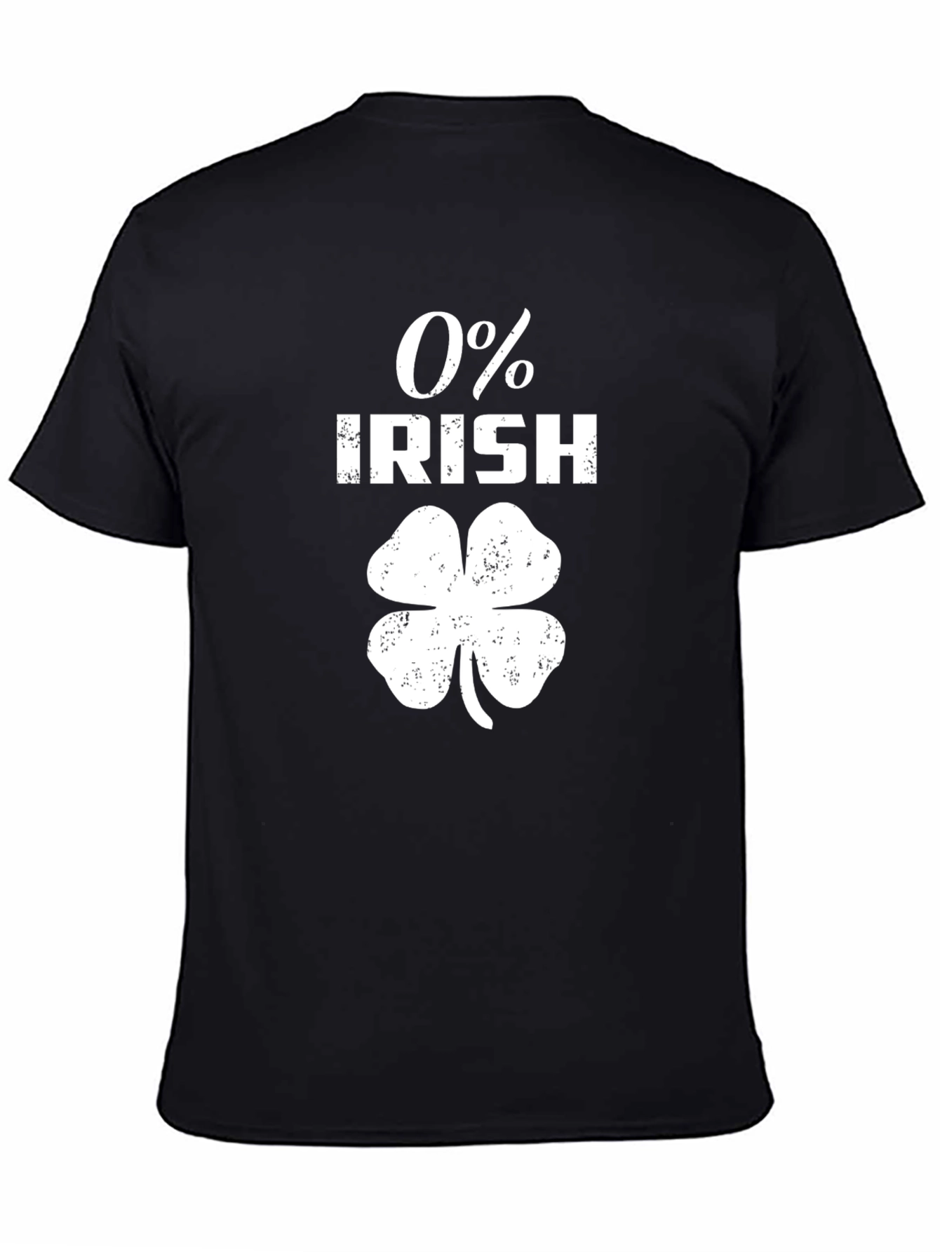 Funny 0% Irish St. Patricks Day Graphic T-Shirt
