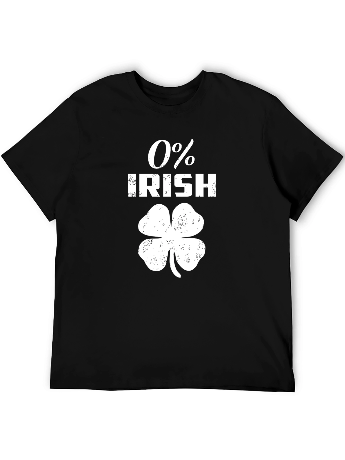 Funny 0% Irish St. Patricks Day Graphic T-Shirt