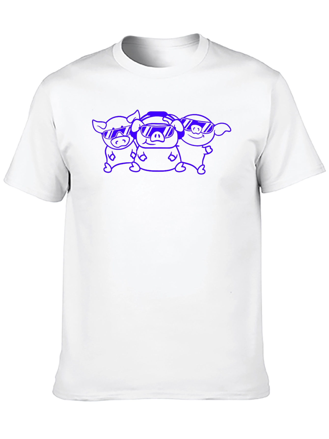 Cool Pig Gang Graphic Tee - Black Cotton T-Shirt