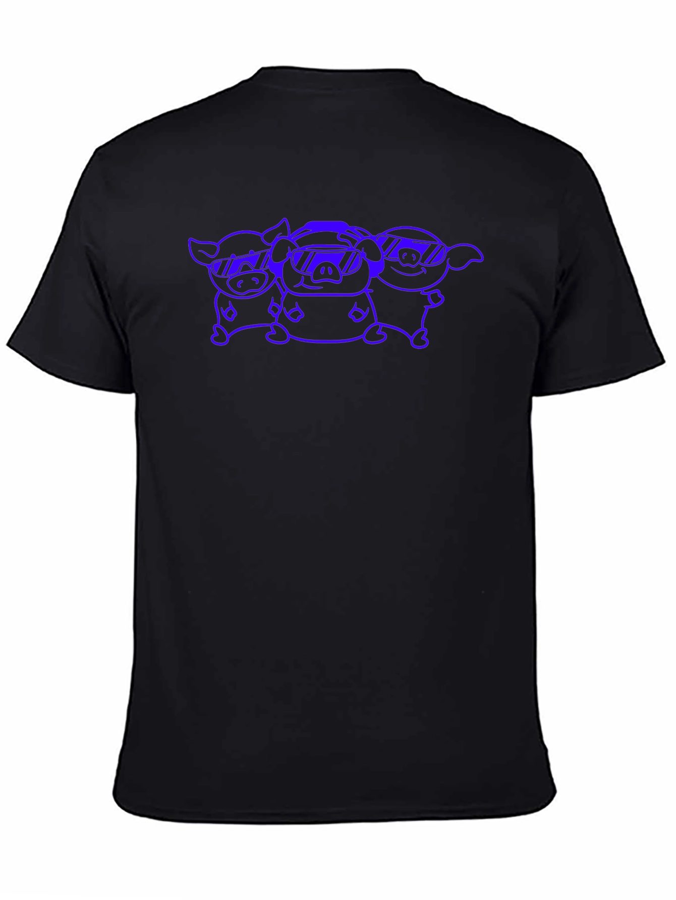 Cool Pig Gang Graphic Tee - Black Cotton T-Shirt
