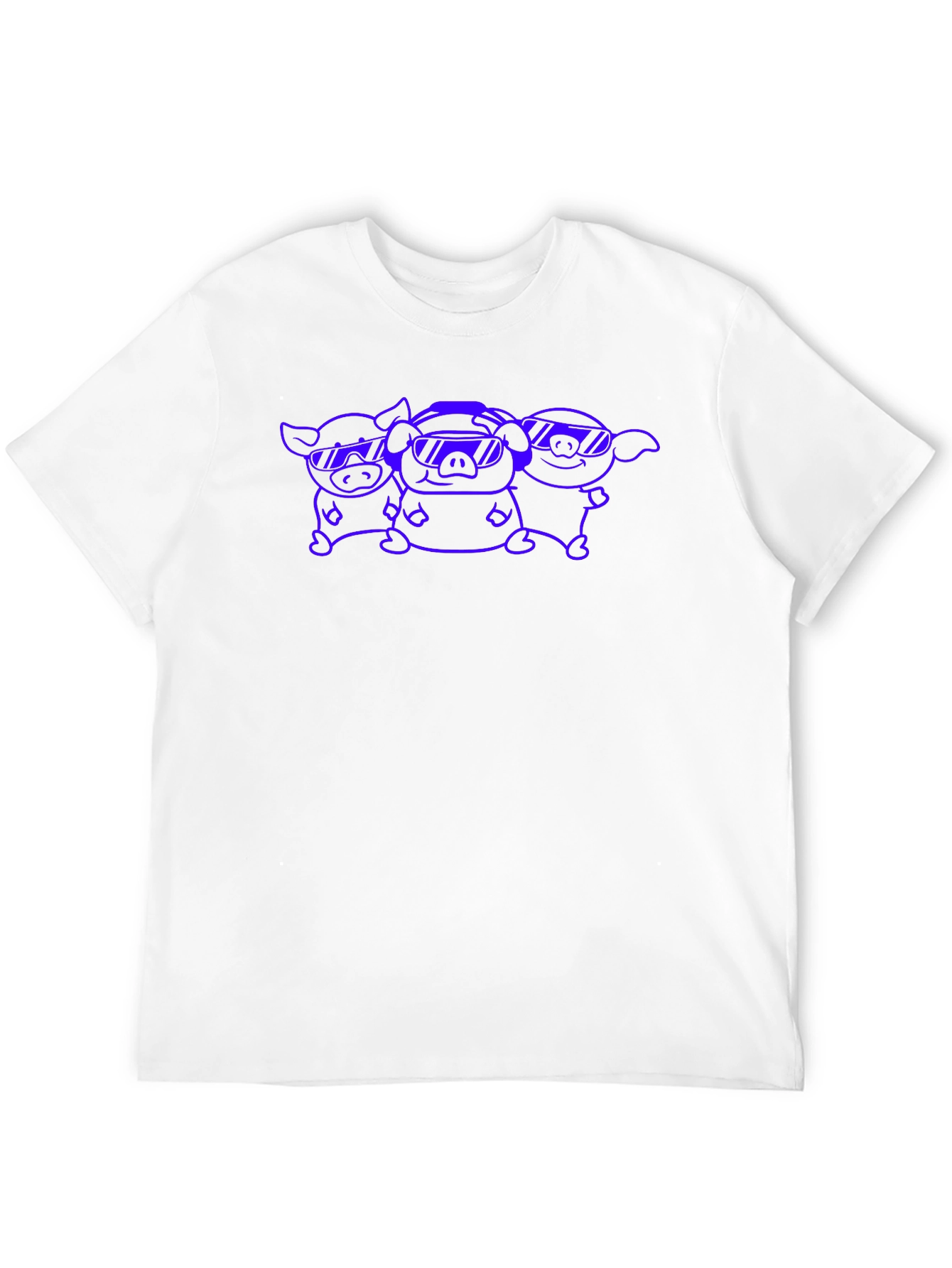 Cool Pig Gang Graphic Tee - Black Cotton T-Shirt