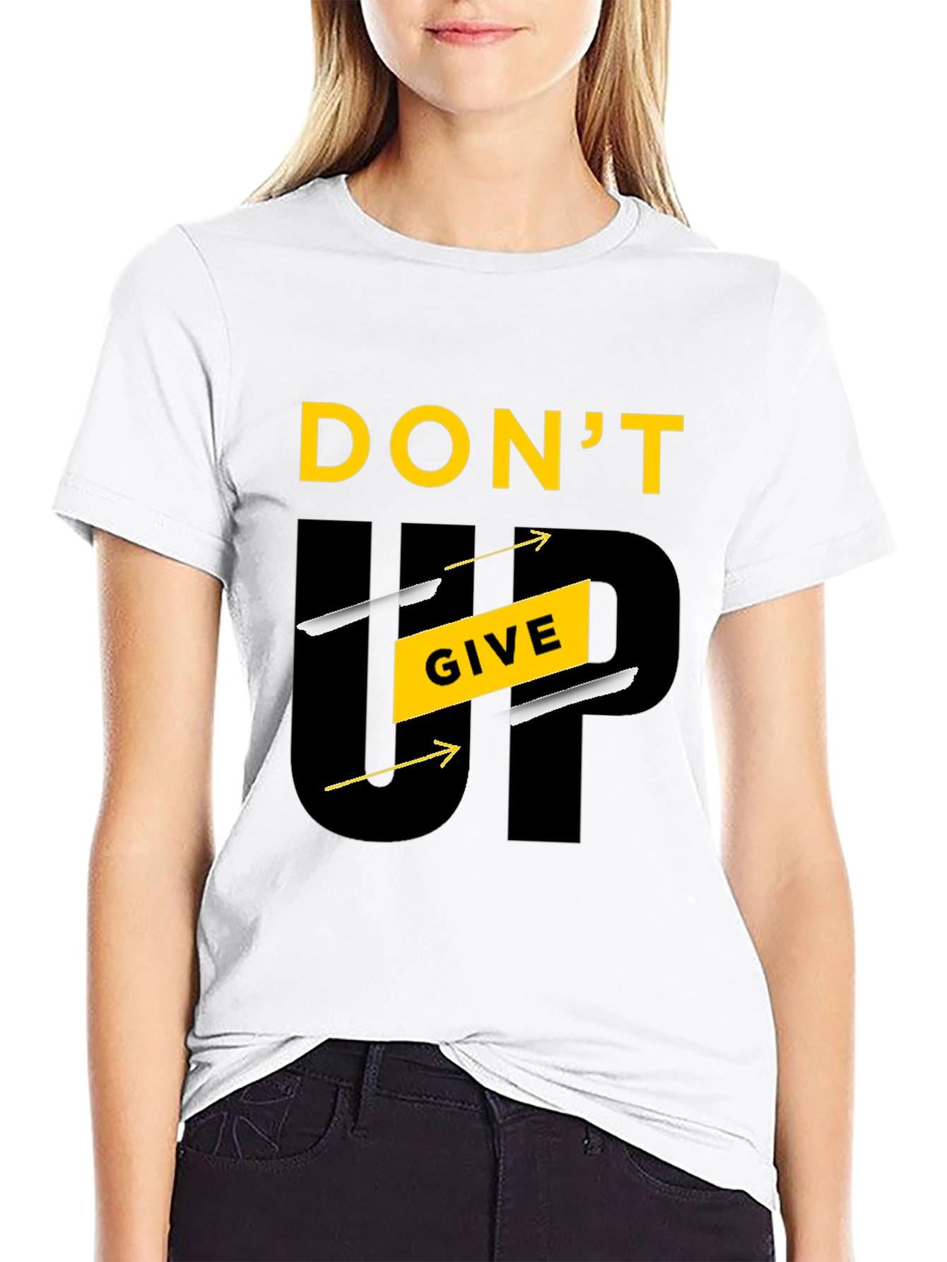 Motivational Dont Give Up Graphic Tee