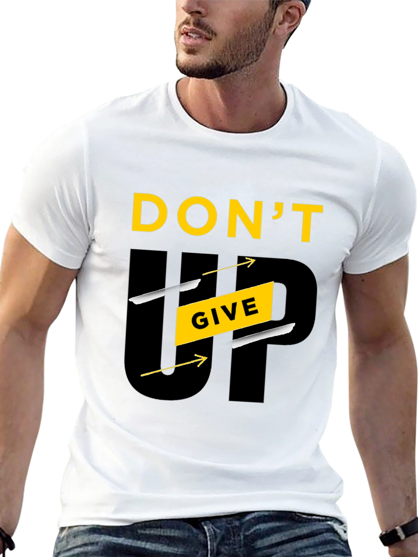 Motivational Dont Give Up Graphic Tee