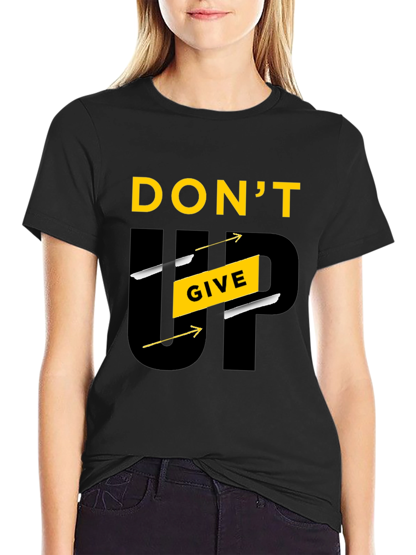 Motivational Dont Give Up Graphic Tee