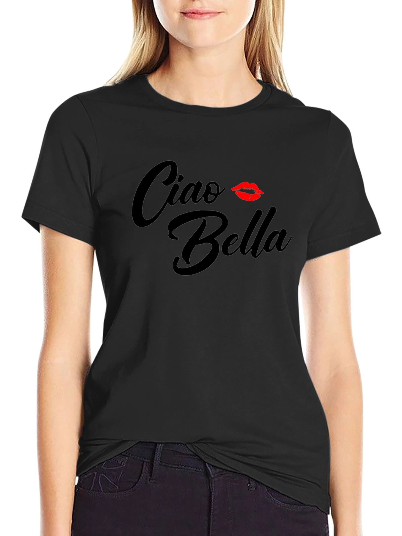 Ciao Bella Graphic Tee - Italian Kiss Shirt