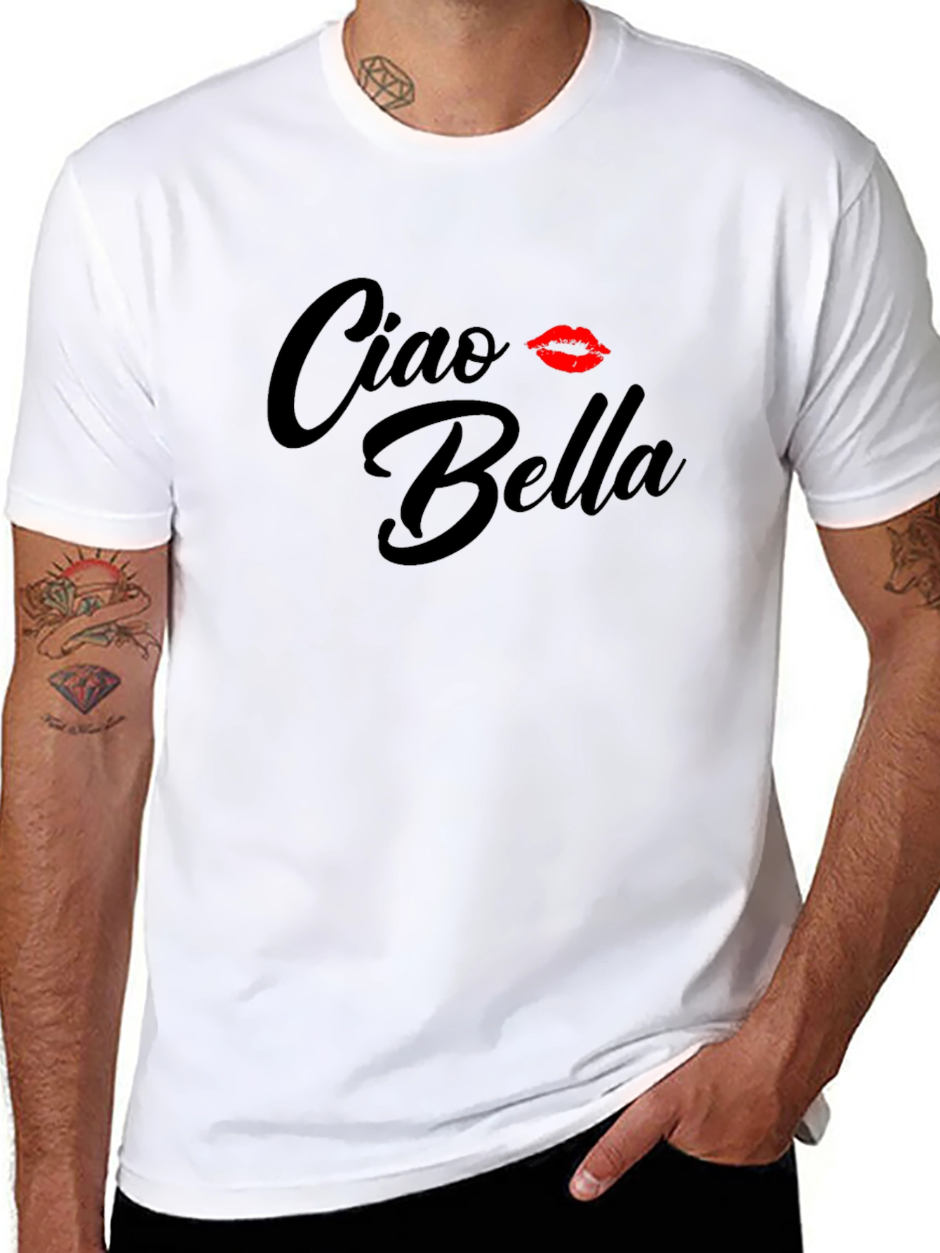 Ciao Bella Graphic Tee - Italian Kiss Shirt