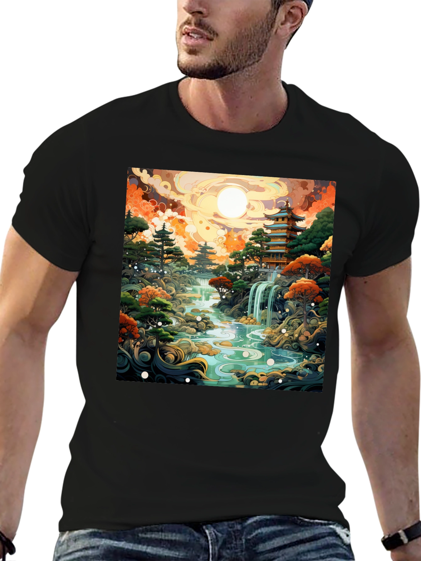 Japanese Garden Art T-Shirt