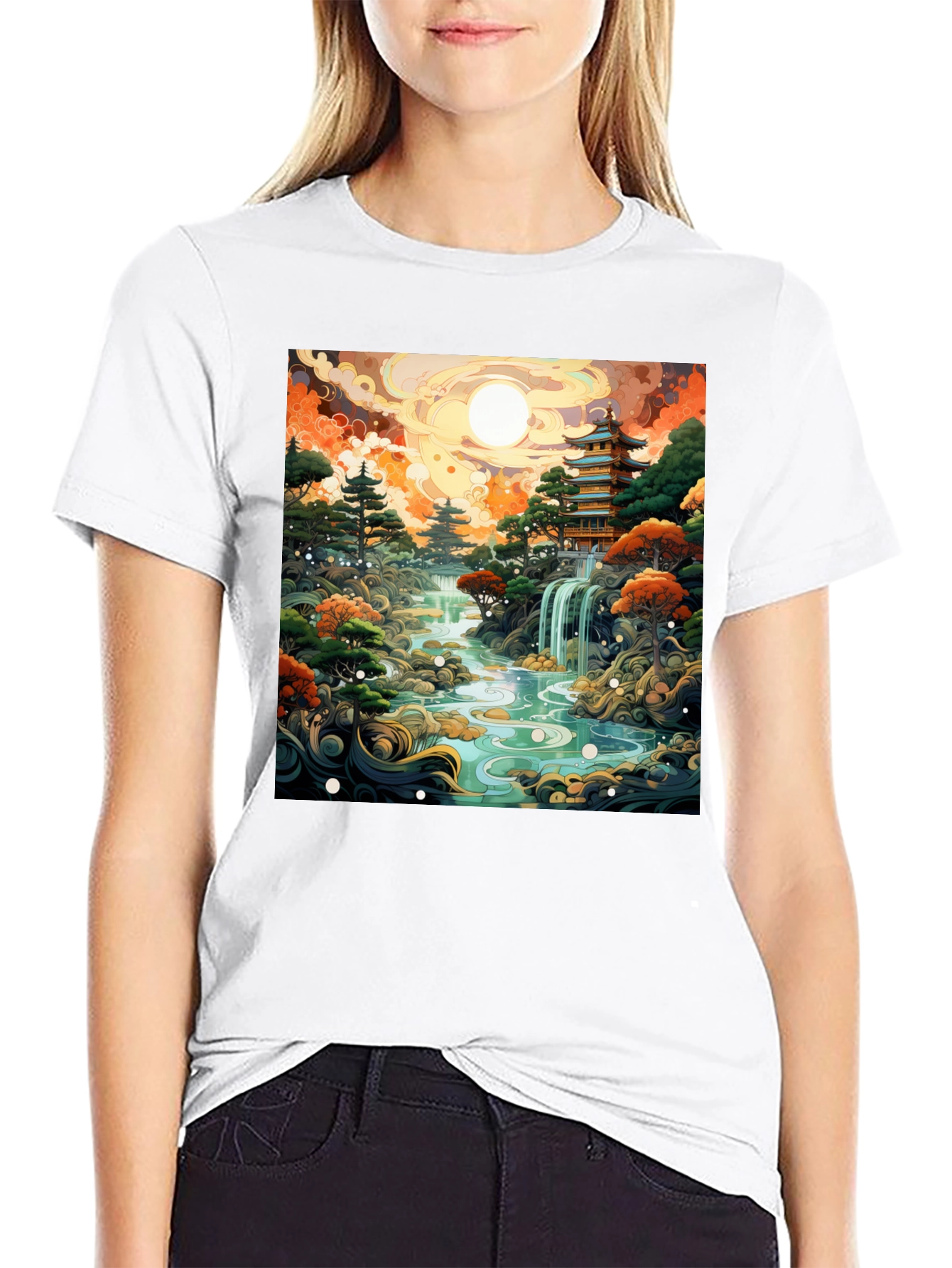 Japanese Garden Art T-Shirt