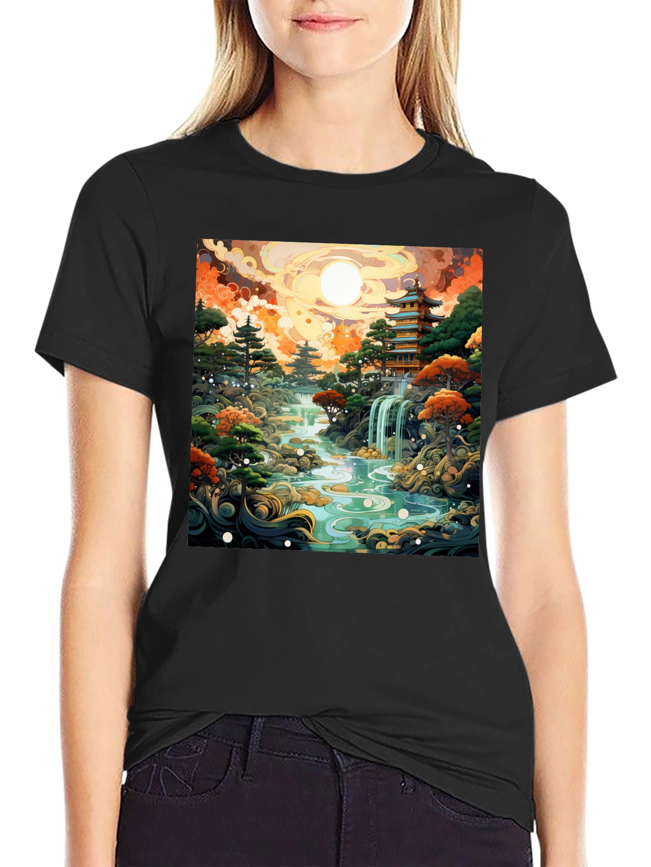 Japanese Garden Art T-Shirt