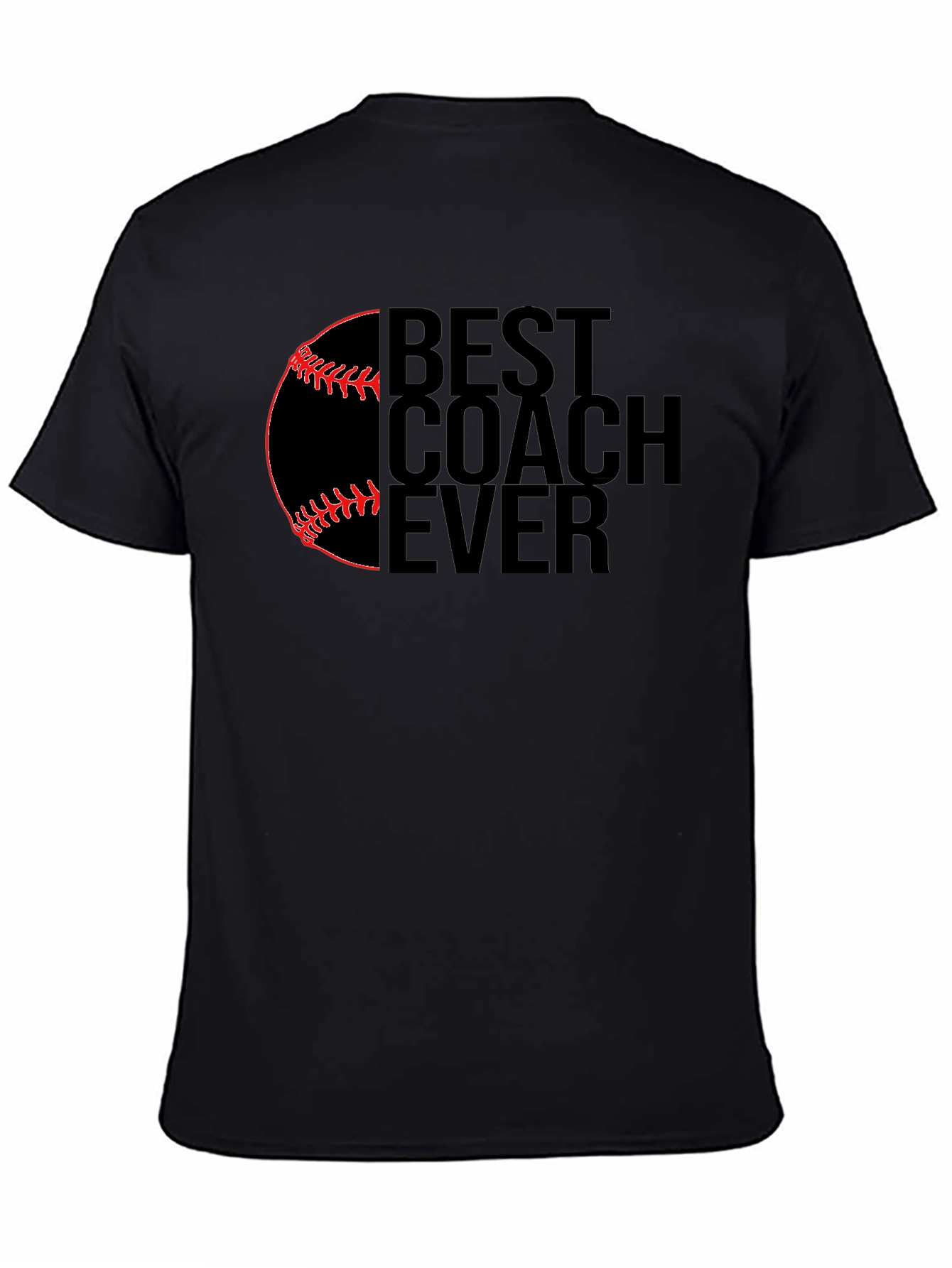 Best Coach Ever Baseball Graphic T-Shirt