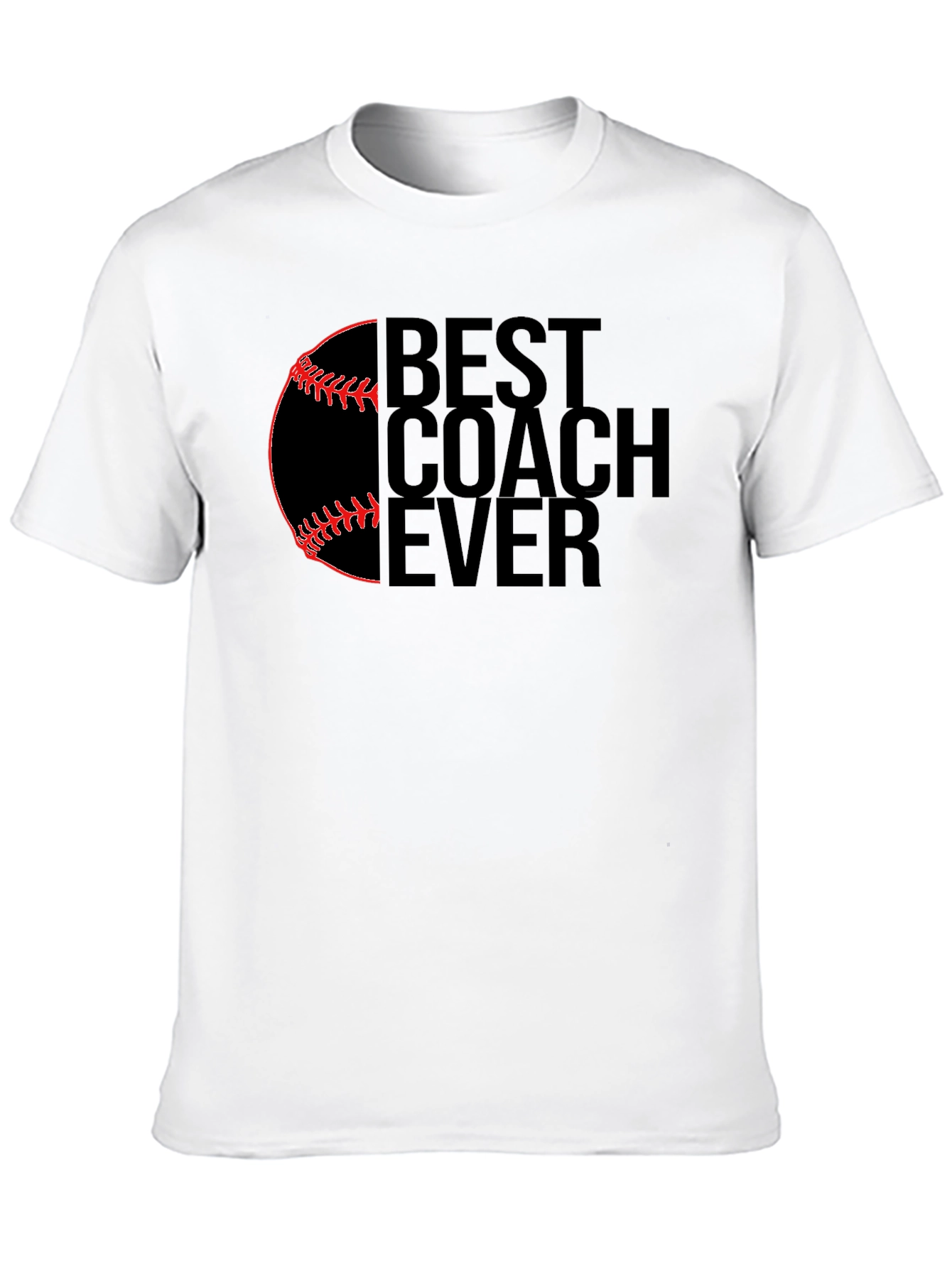 Best Coach Ever Baseball Graphic T-Shirt