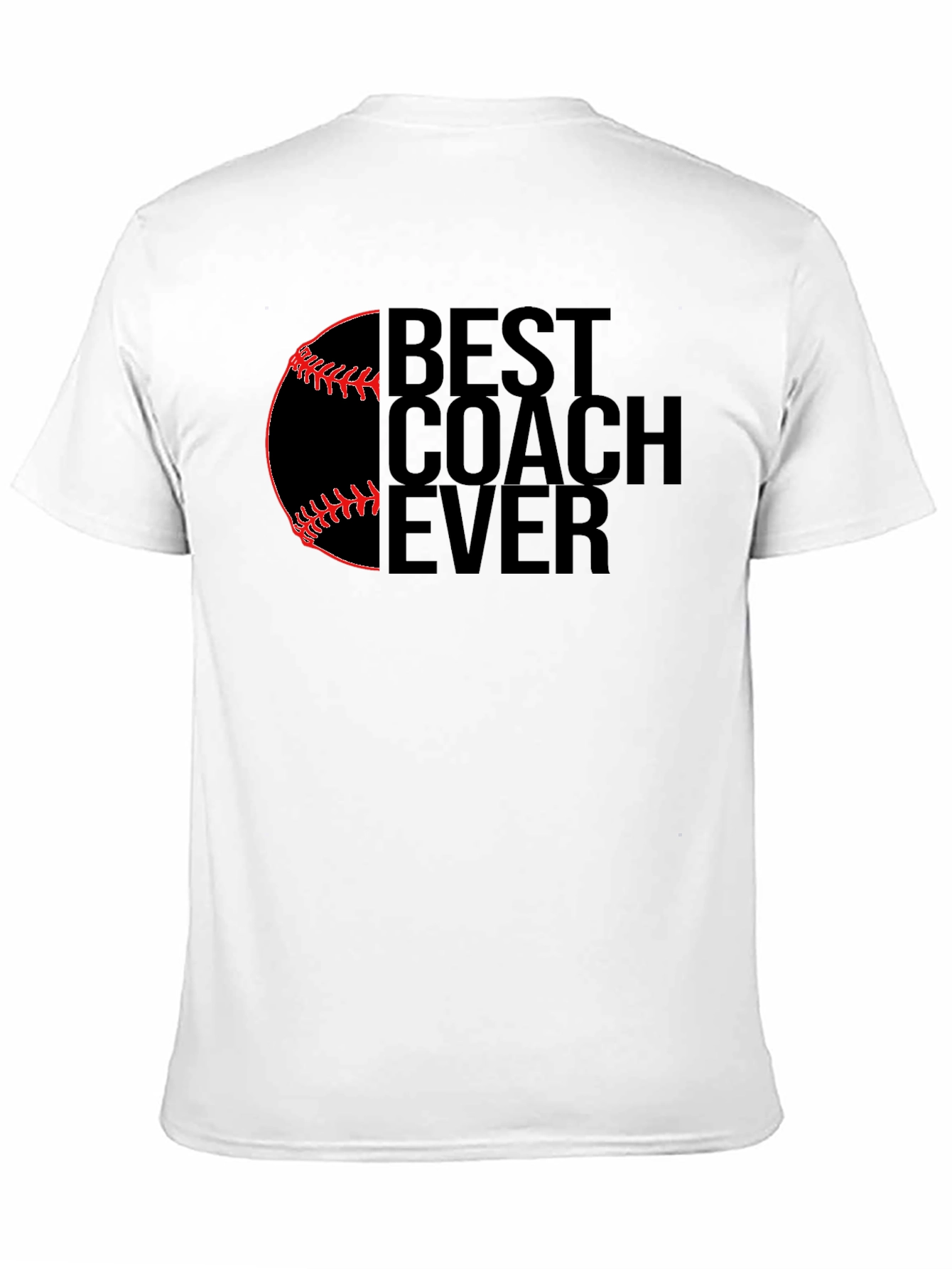 Best Coach Ever Baseball Graphic T-Shirt