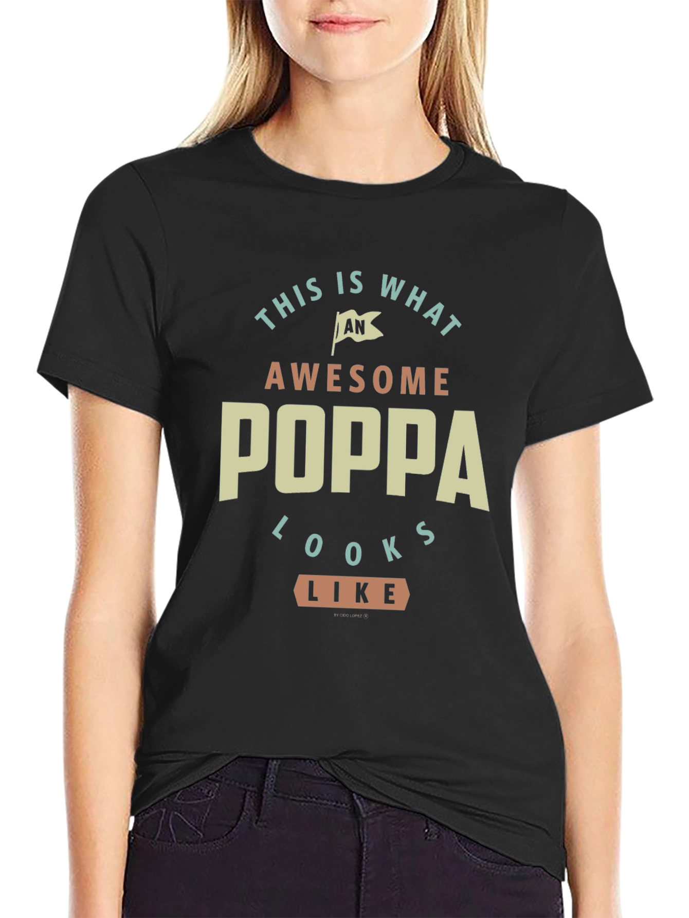 Awesome Poppa T-Shirt - Perfect Gift for Grandpas!