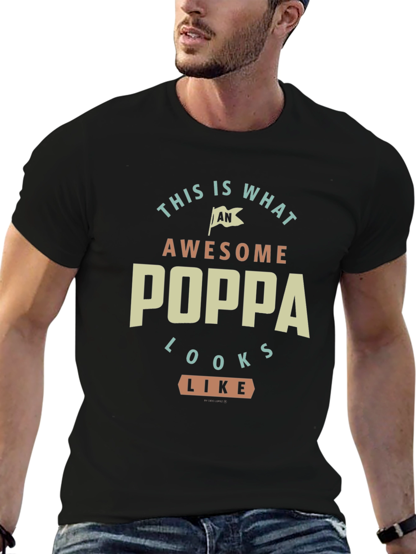 Awesome Poppa T-Shirt - Perfect Gift for Grandpas!