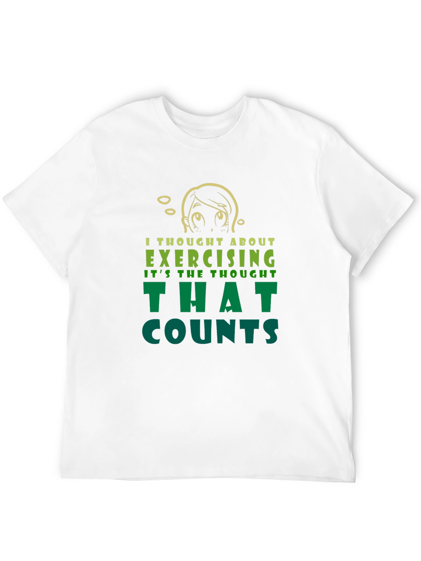 Funny Exercise Thought T-Shirt - Sarcastic Workout Tee