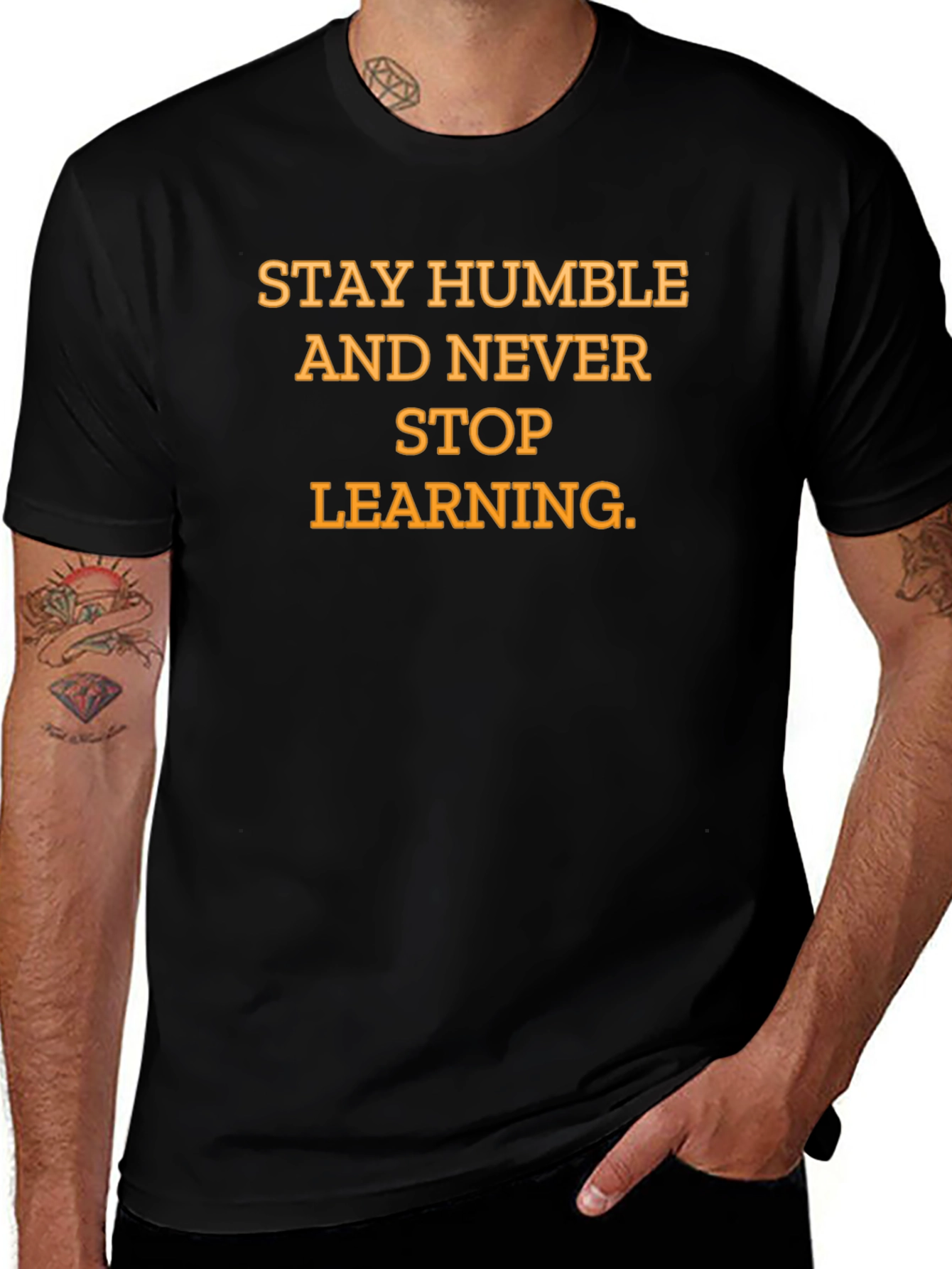 Humble & Learning Graphic Tee - Black