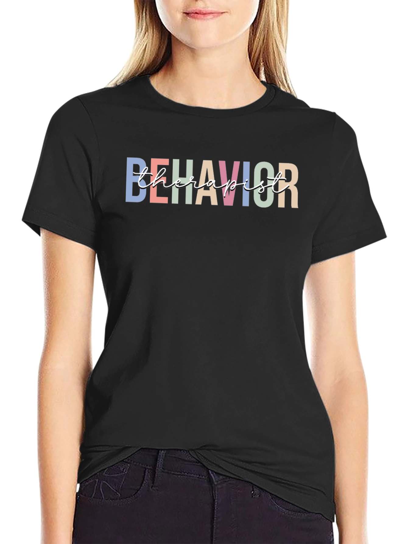 Behavior Therapist T-Shirt - Black Unisex Fit