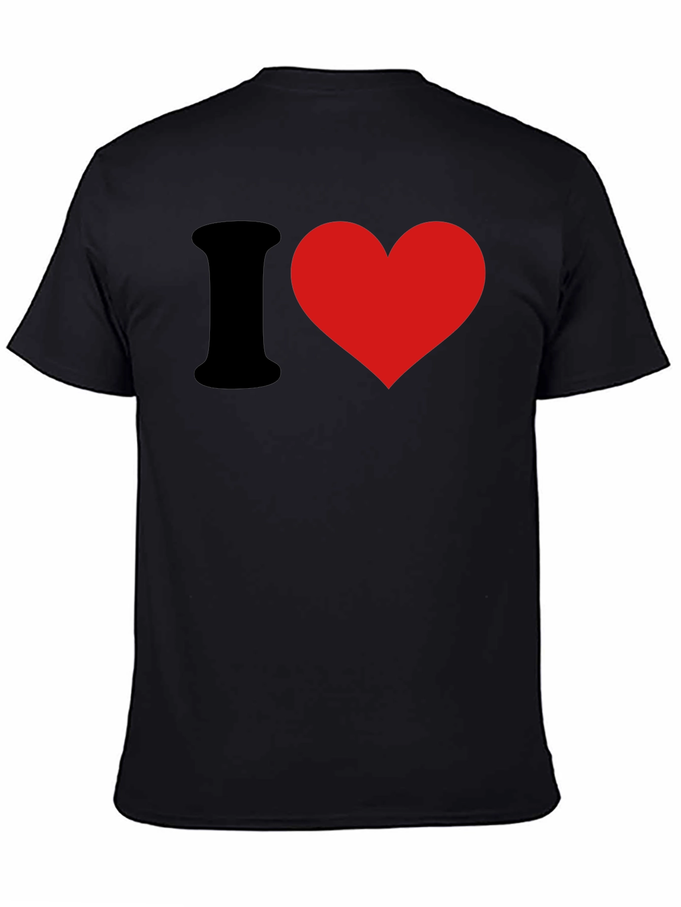 I Love Black T-Shirt - Classic Heart Tee