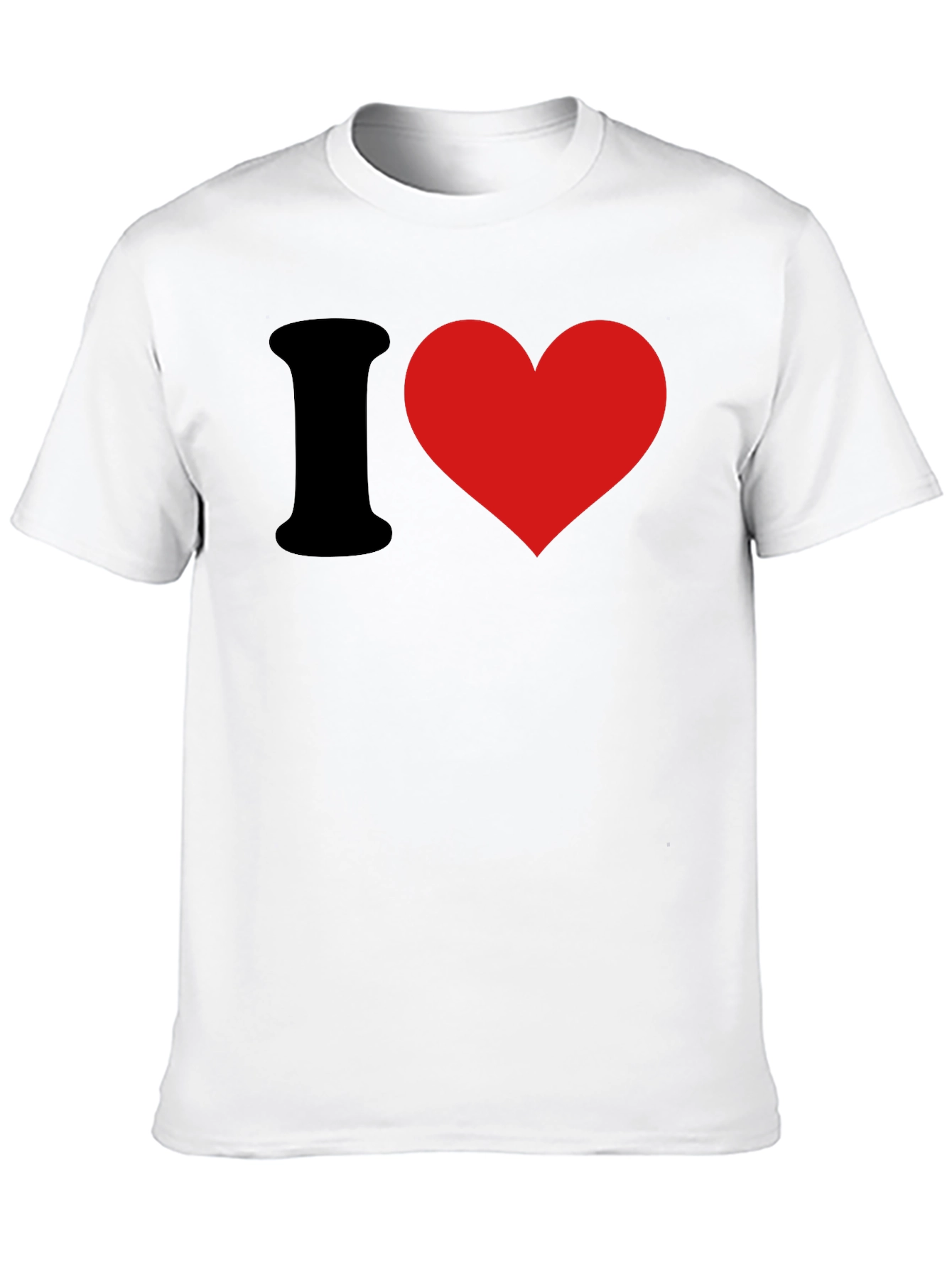 I Love Black T-Shirt - Classic Heart Tee