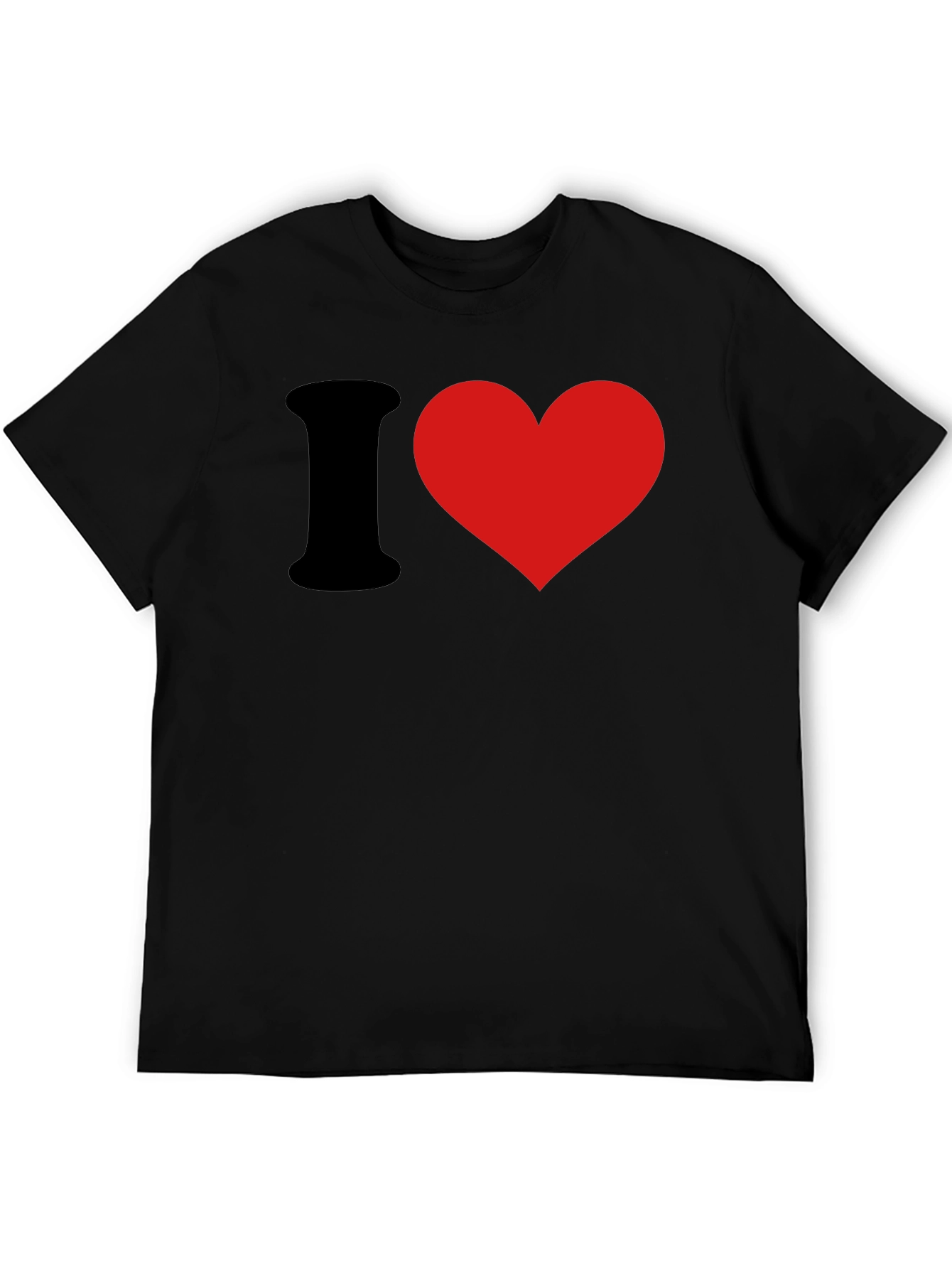 I Love Black T-Shirt - Classic Heart Tee