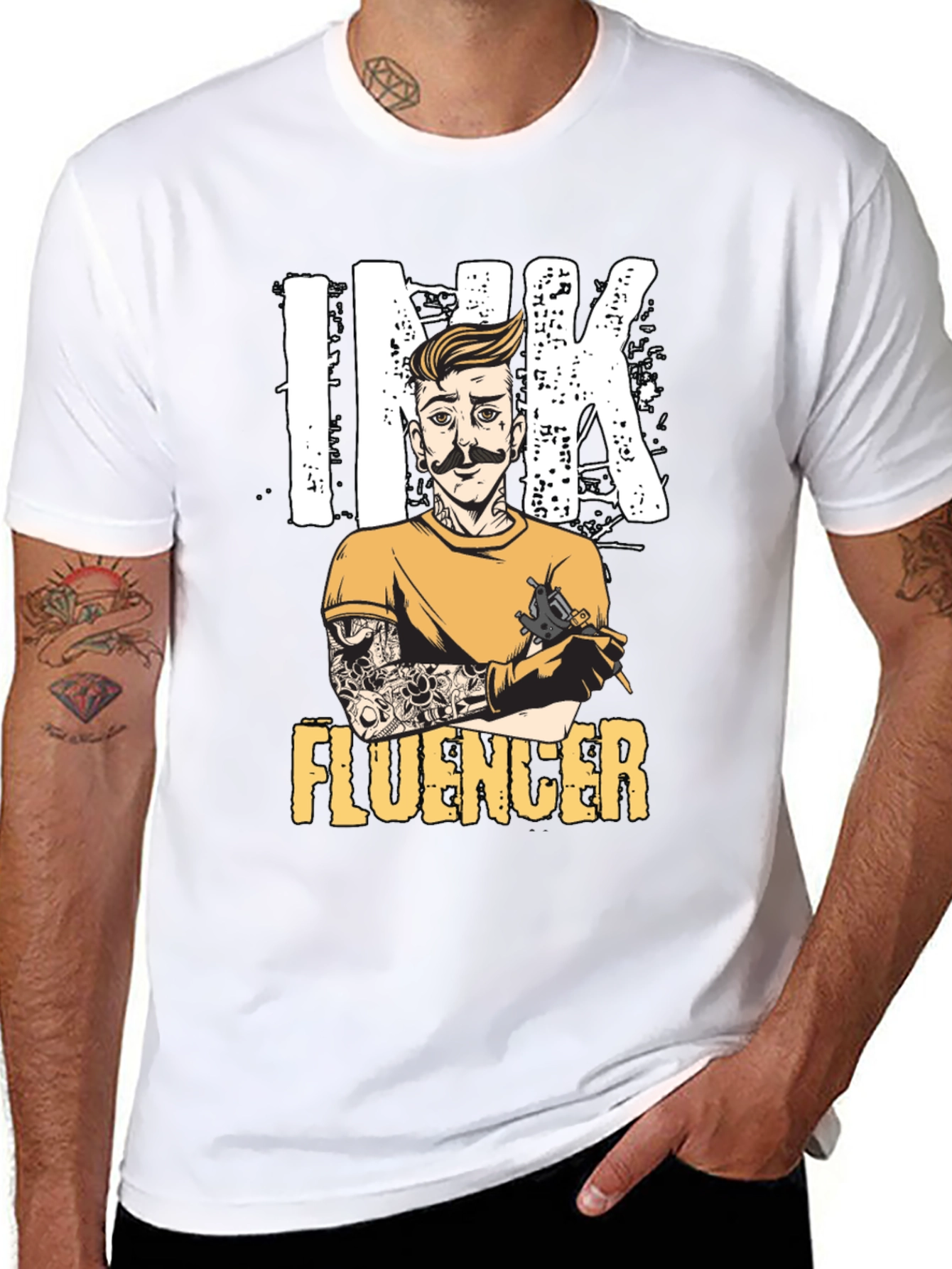 Ink Influencer Graphic Tee - Tattoo Artist T-Shirt