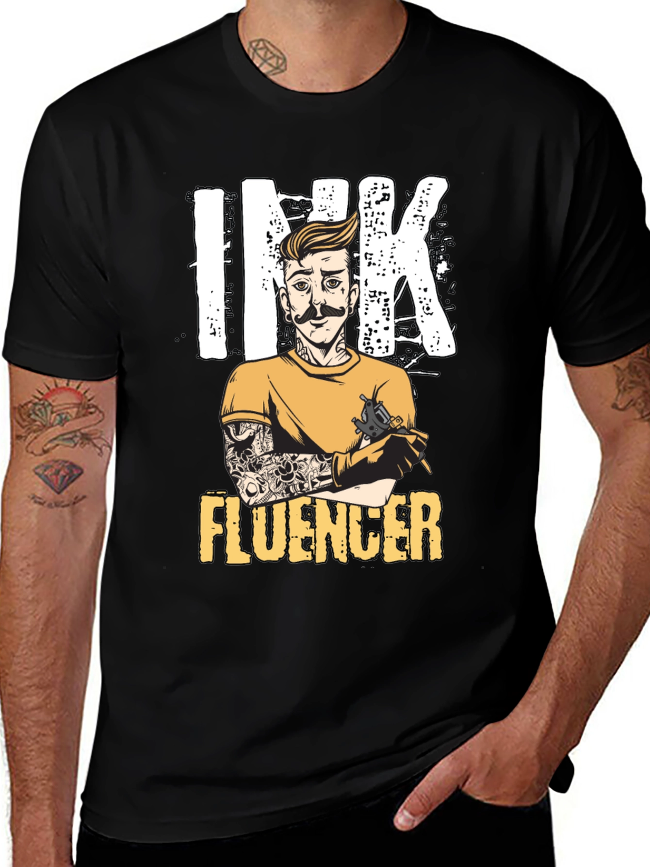 Ink Influencer Graphic Tee - Tattoo Artist T-Shirt
