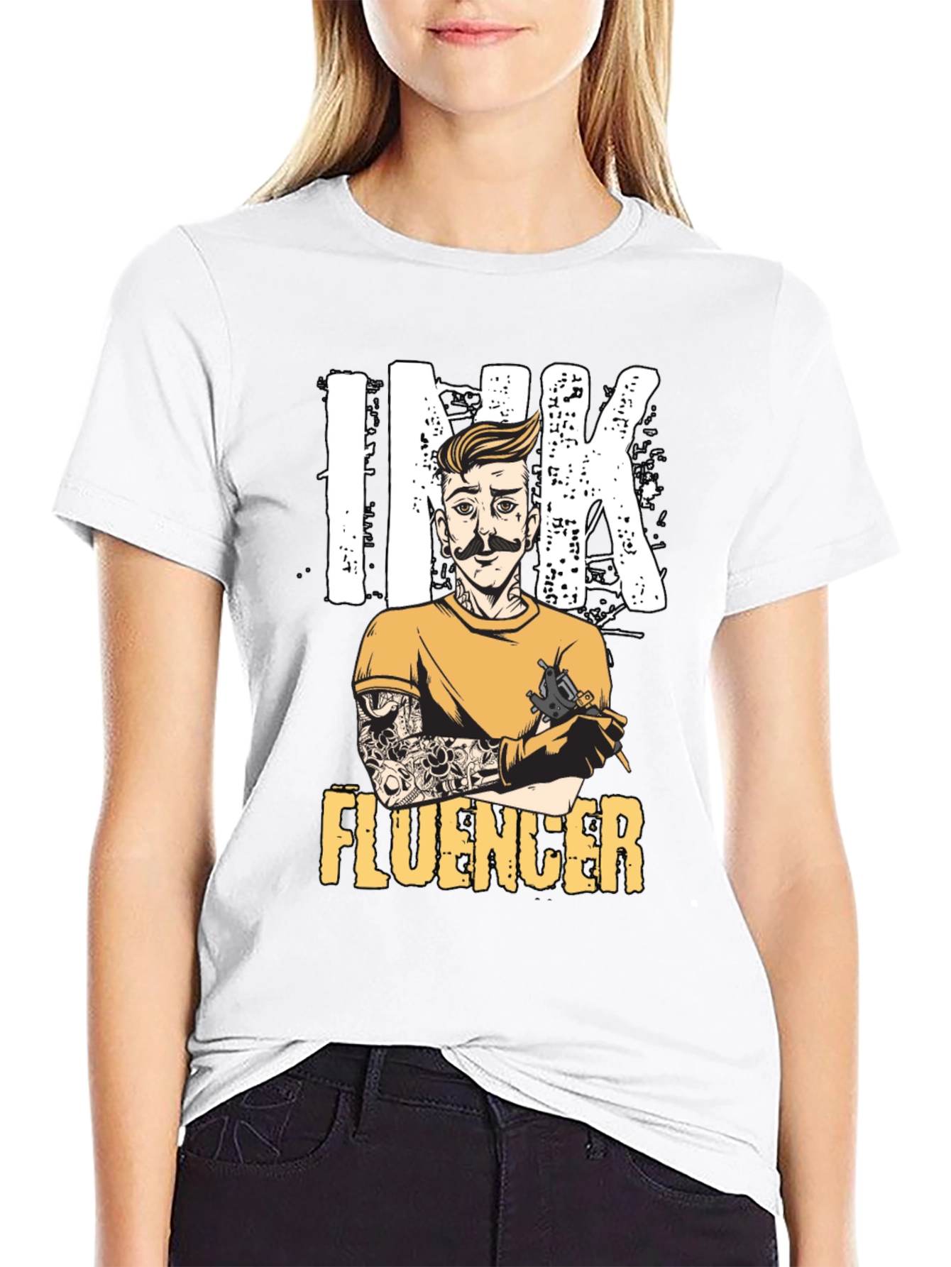 Ink Influencer Graphic Tee - Tattoo Artist T-Shirt
