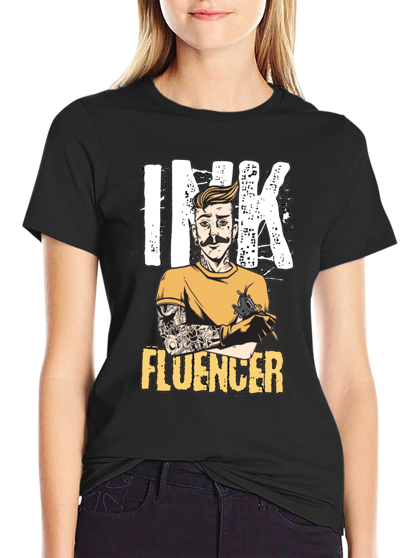 Ink Influencer Graphic Tee - Tattoo Artist T-Shirt