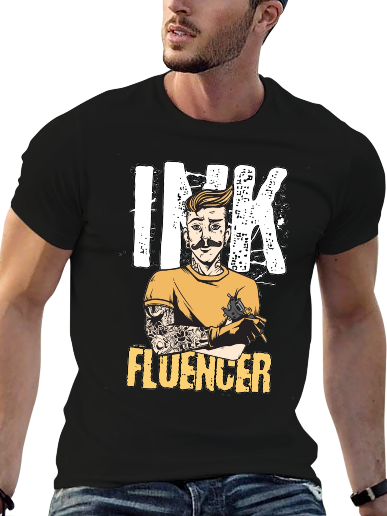 Ink Influencer Graphic Tee - Tattoo Artist T-Shirt