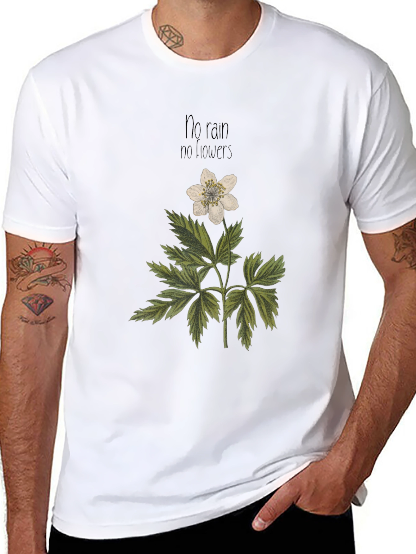 No Rain No Flowers Graphic T-Shirt