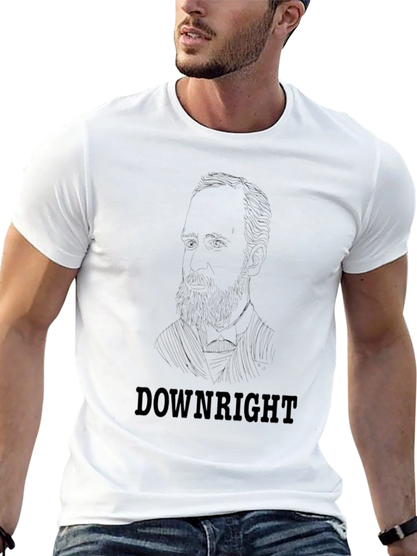 Downright T-Shirt - Mens Black Graphic Tee