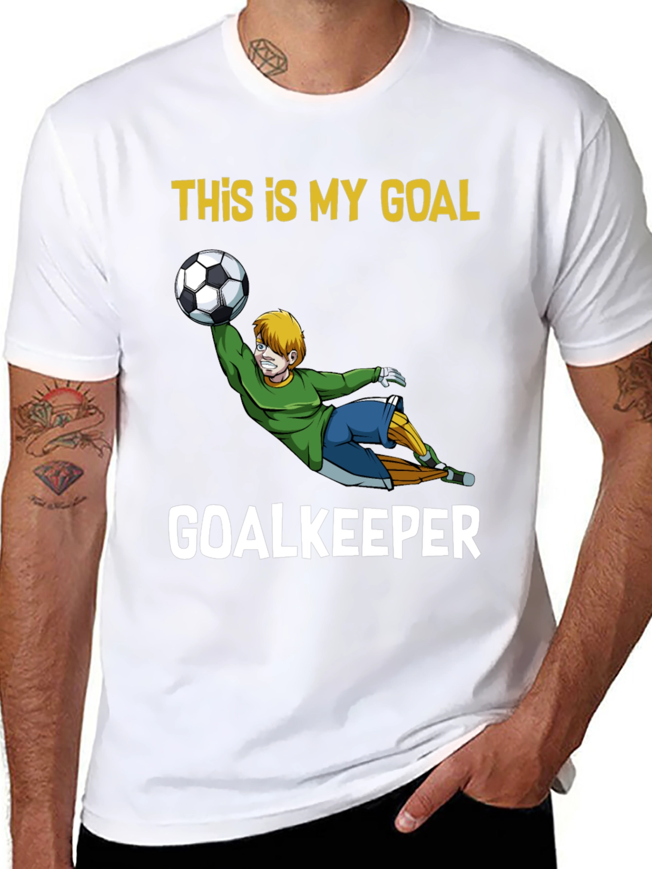 This Is My Goal Goalkeeper Graphic T-Shirt