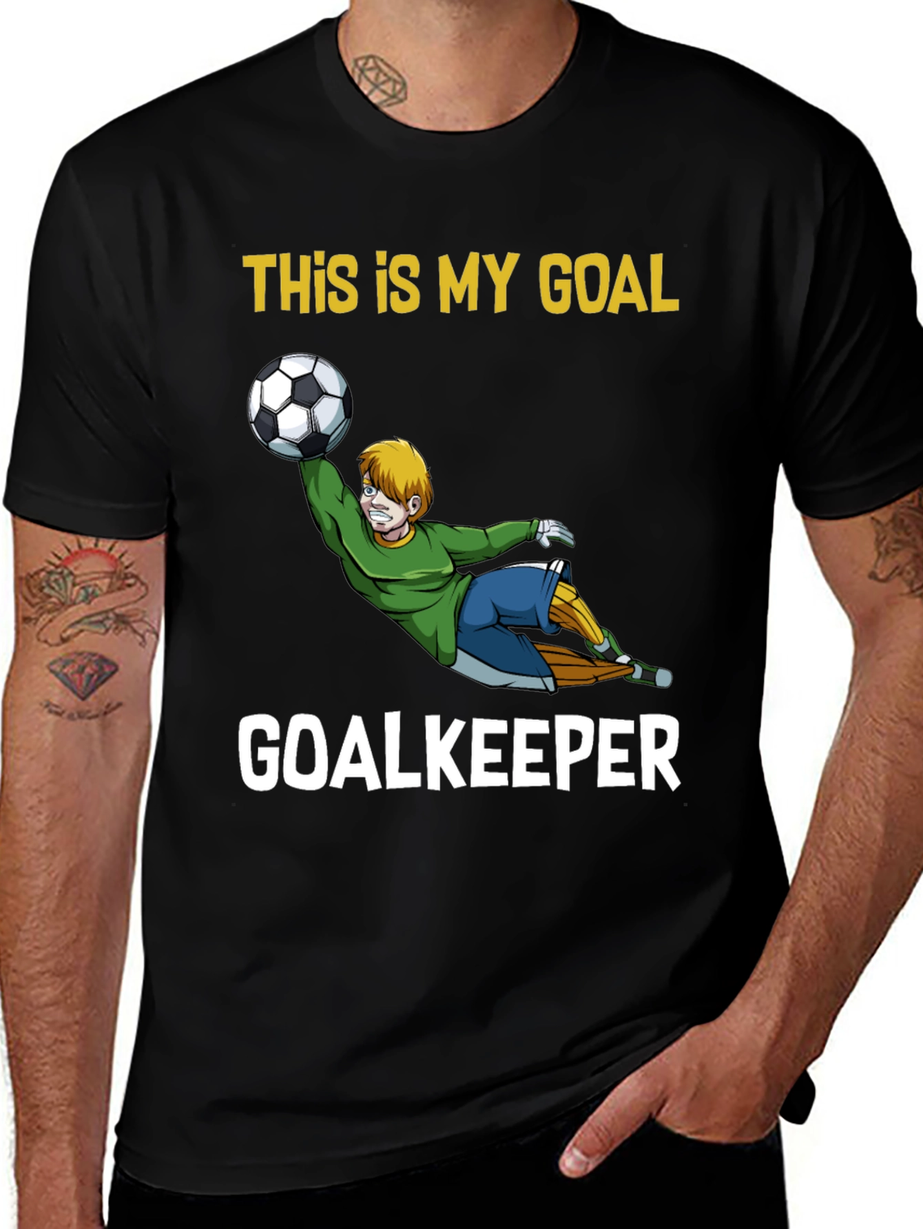 This Is My Goal Goalkeeper Graphic T-Shirt