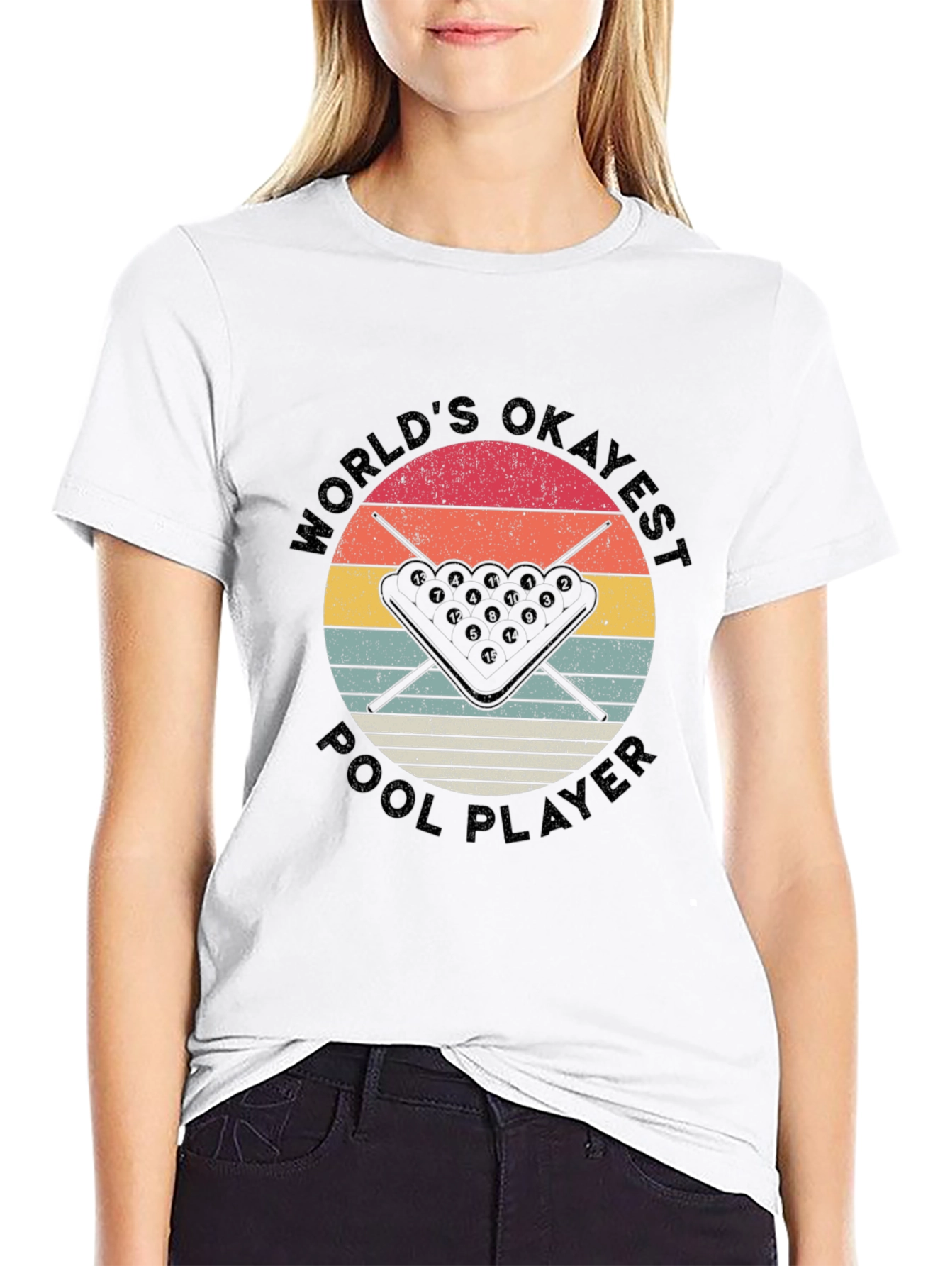 Worlds Okayest Pool Player T-Shirt