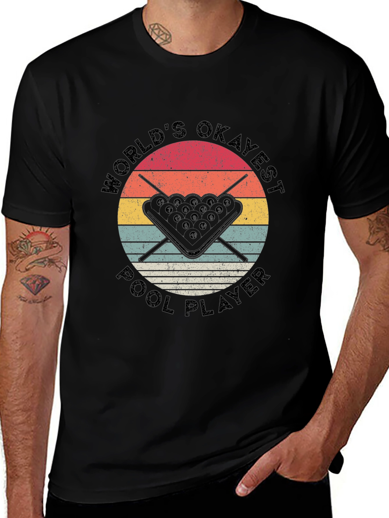 Worlds Okayest Pool Player T-Shirt