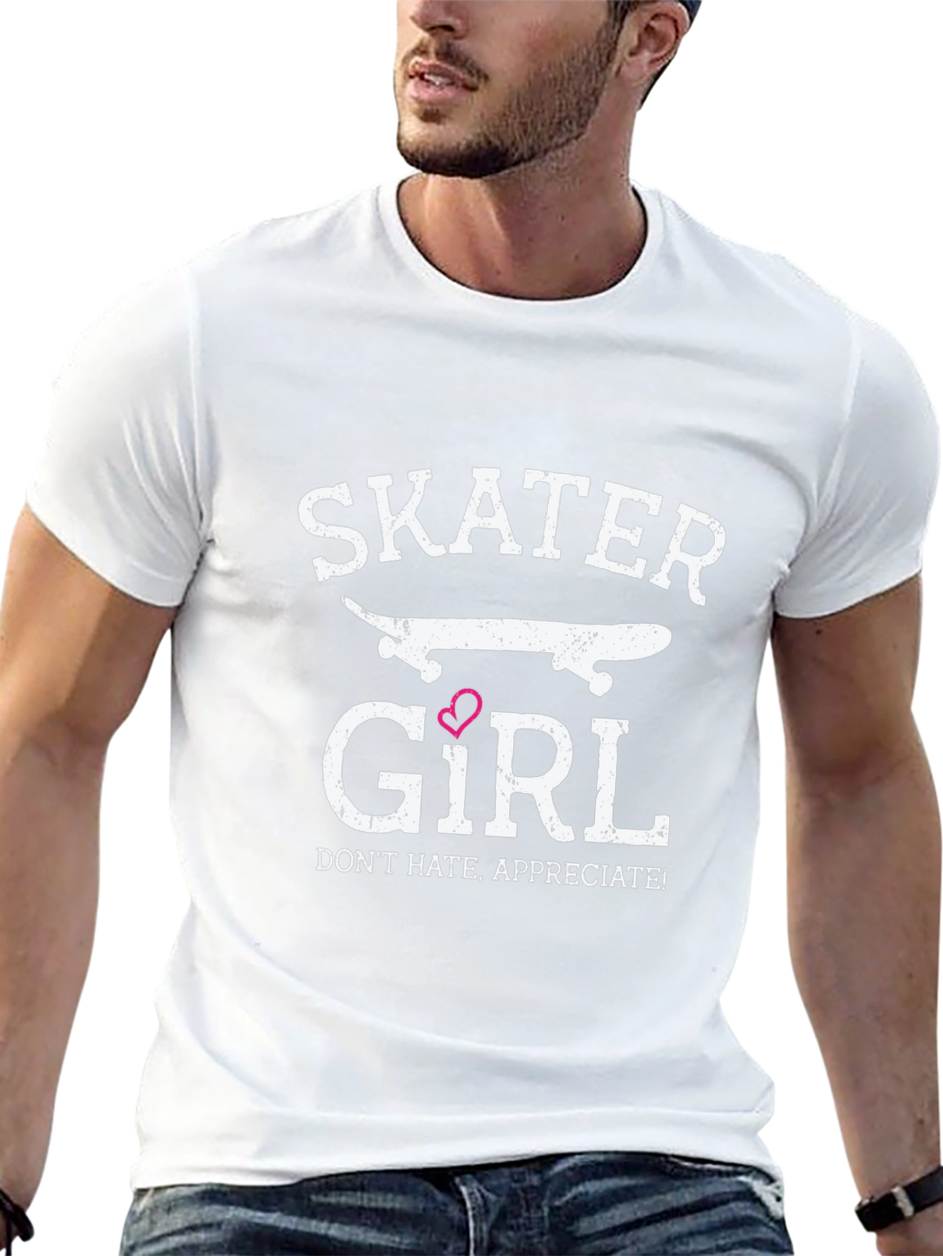 Skater Girl T-Shirt - Trendy Graphic Tee