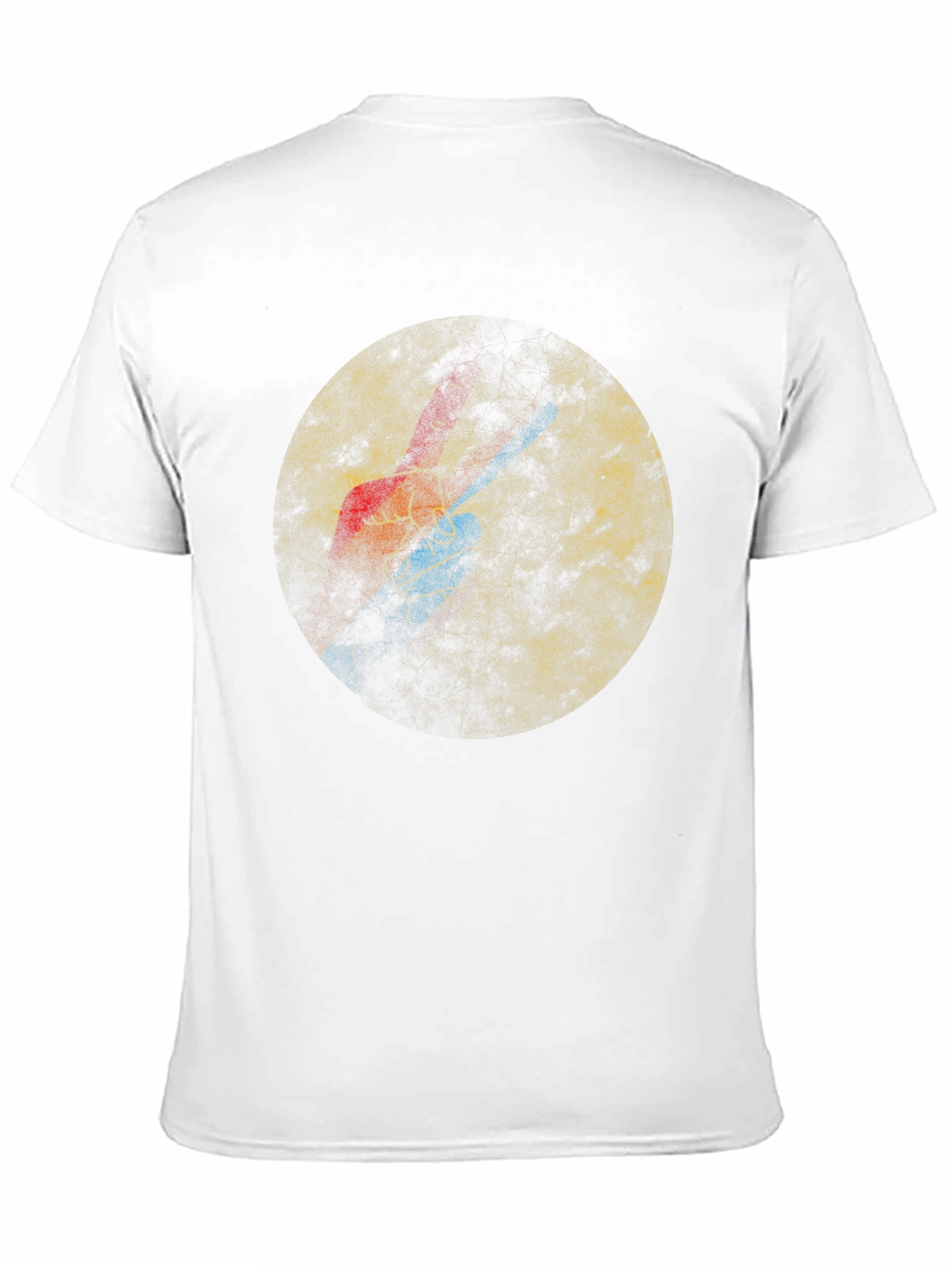 Abstract Grunge Circle Graphic Tee