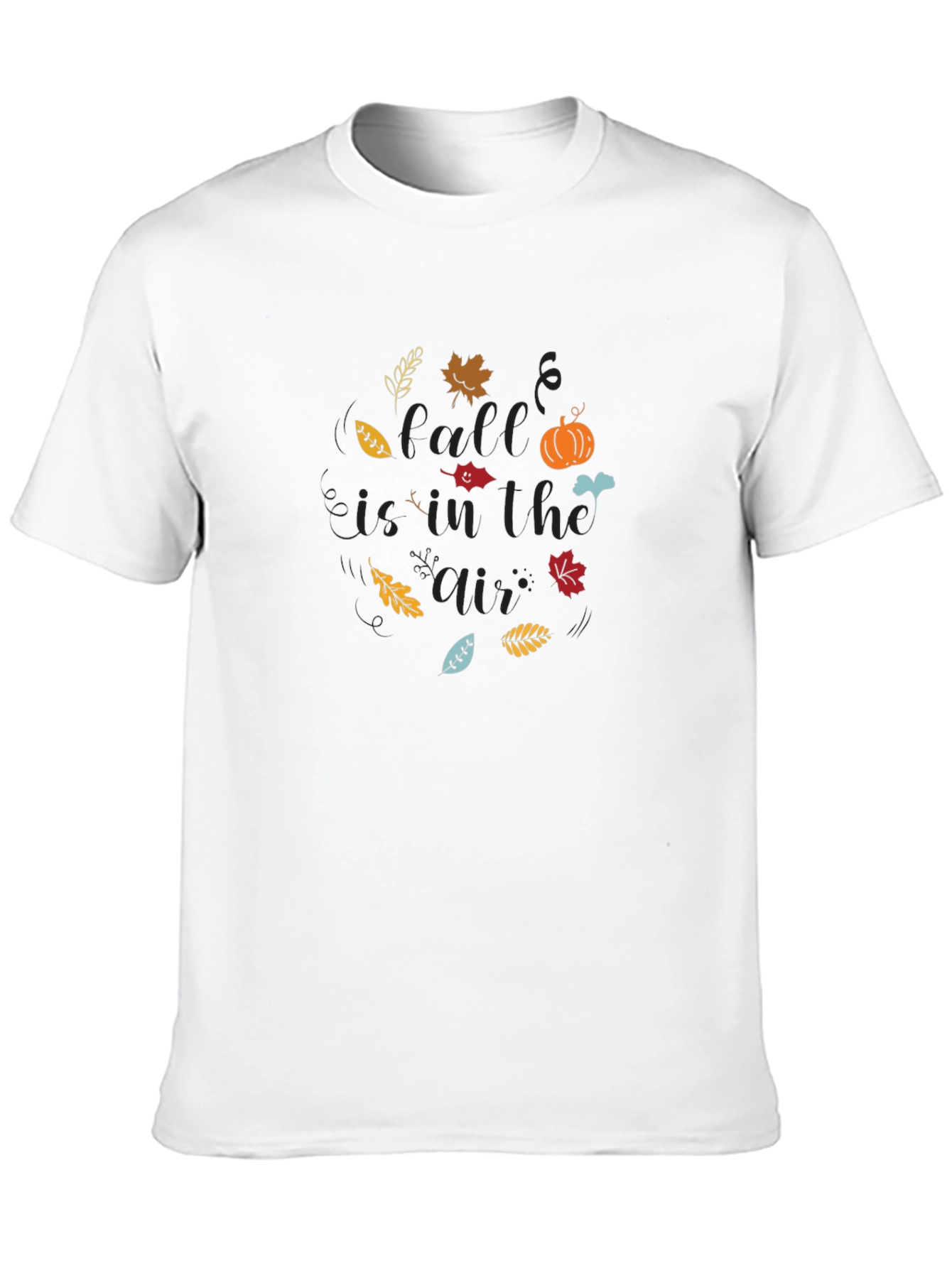 Fall is in the Air Black T-Shirt