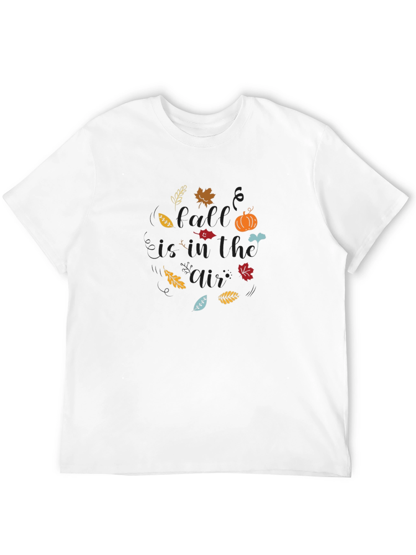 Fall is in the Air Black T-Shirt
