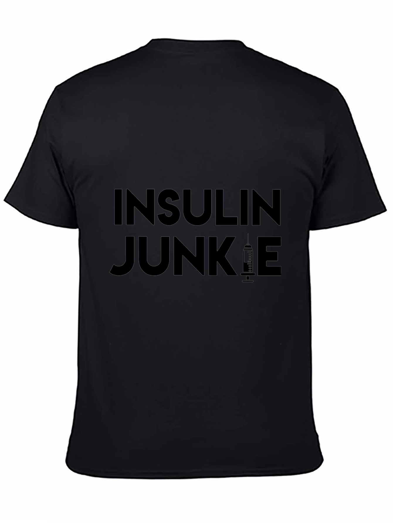 Insulin Junkie Black Graphic Tee