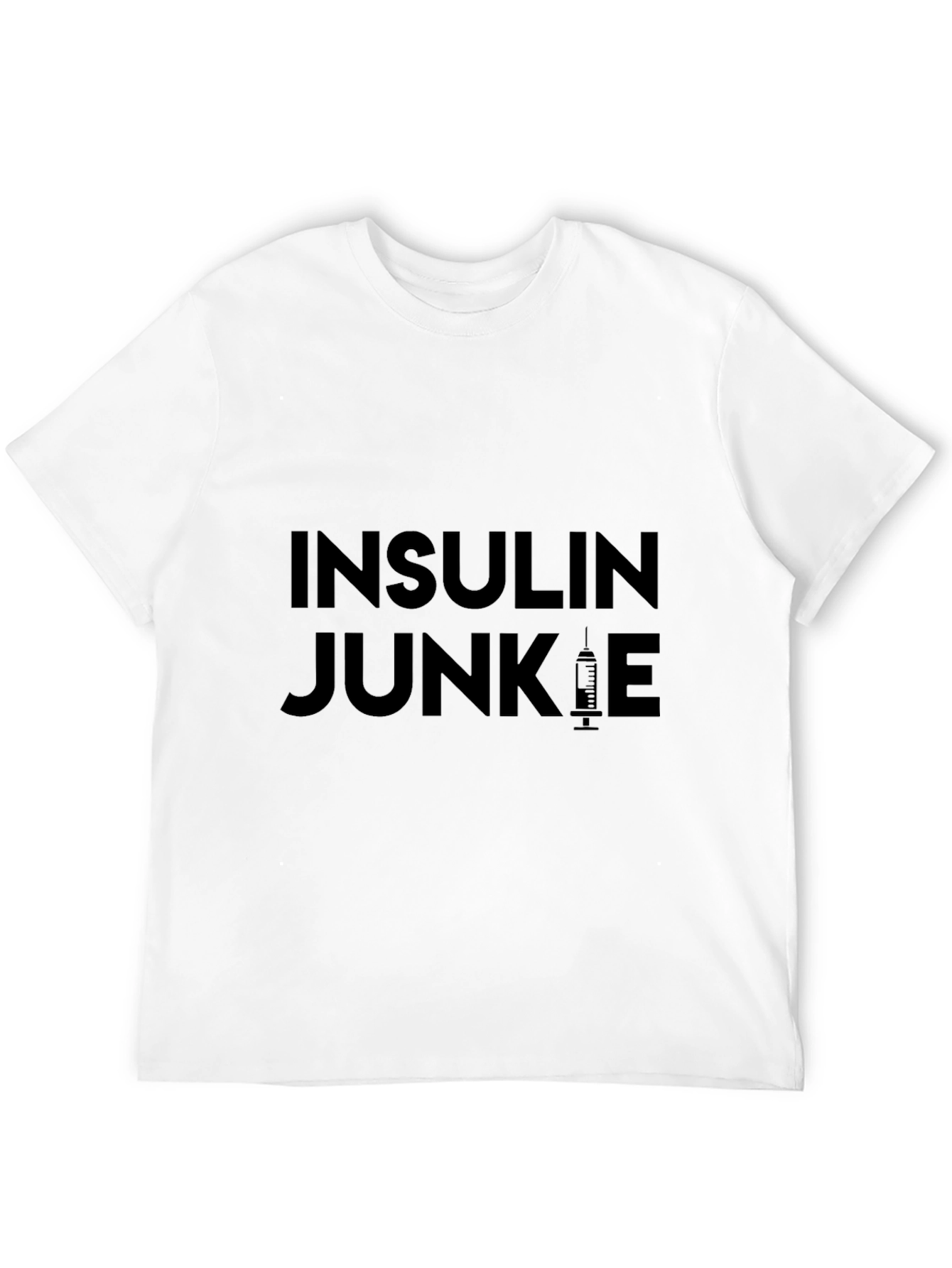 Insulin Junkie Black Graphic Tee