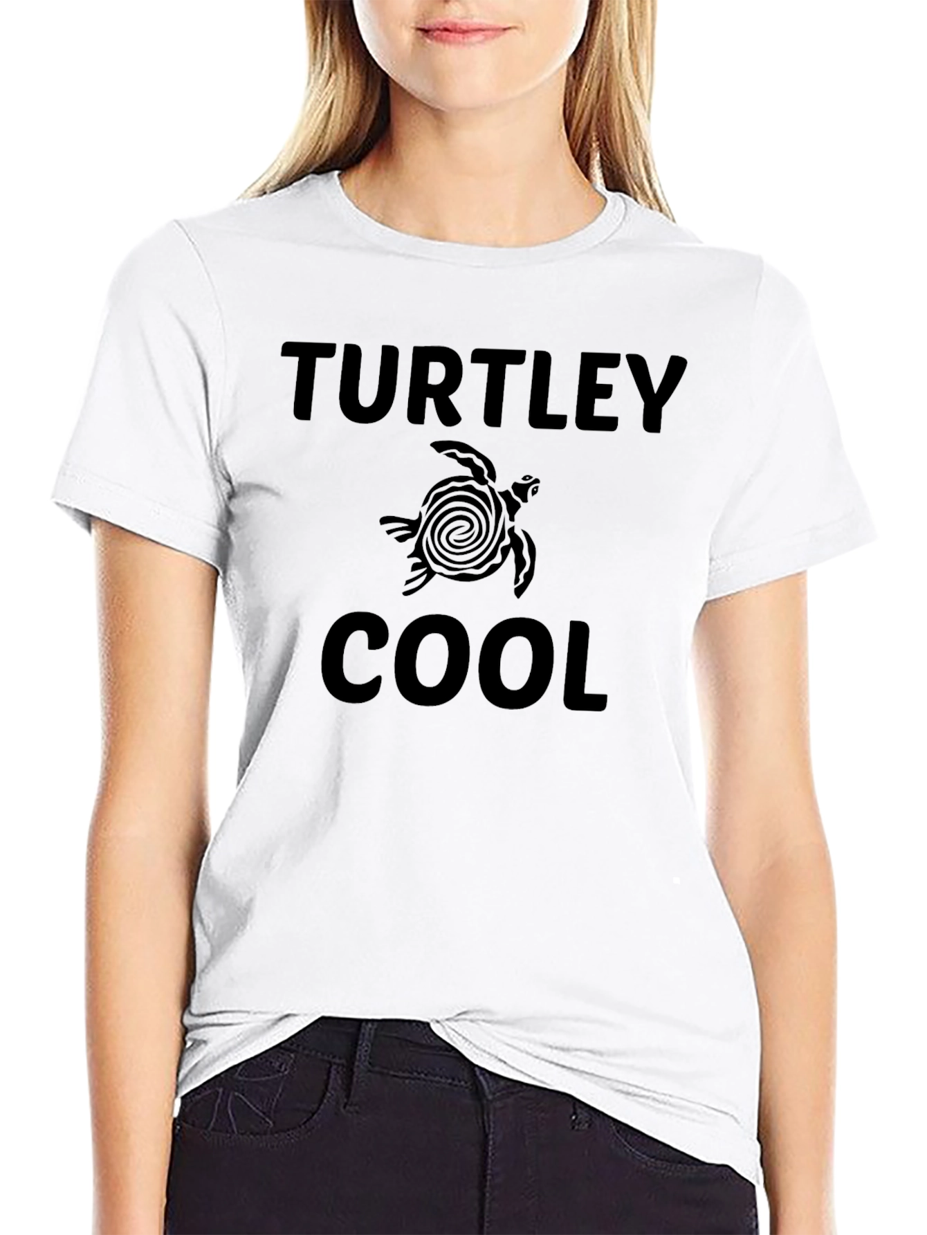 Turtley Cool Black T-Shirt