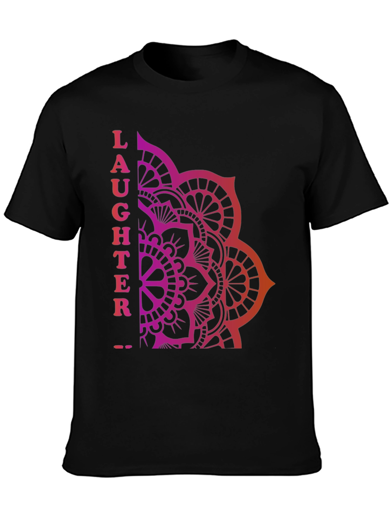 Laughter Mandala Graphic T-Shirt - Relaxed Fit
