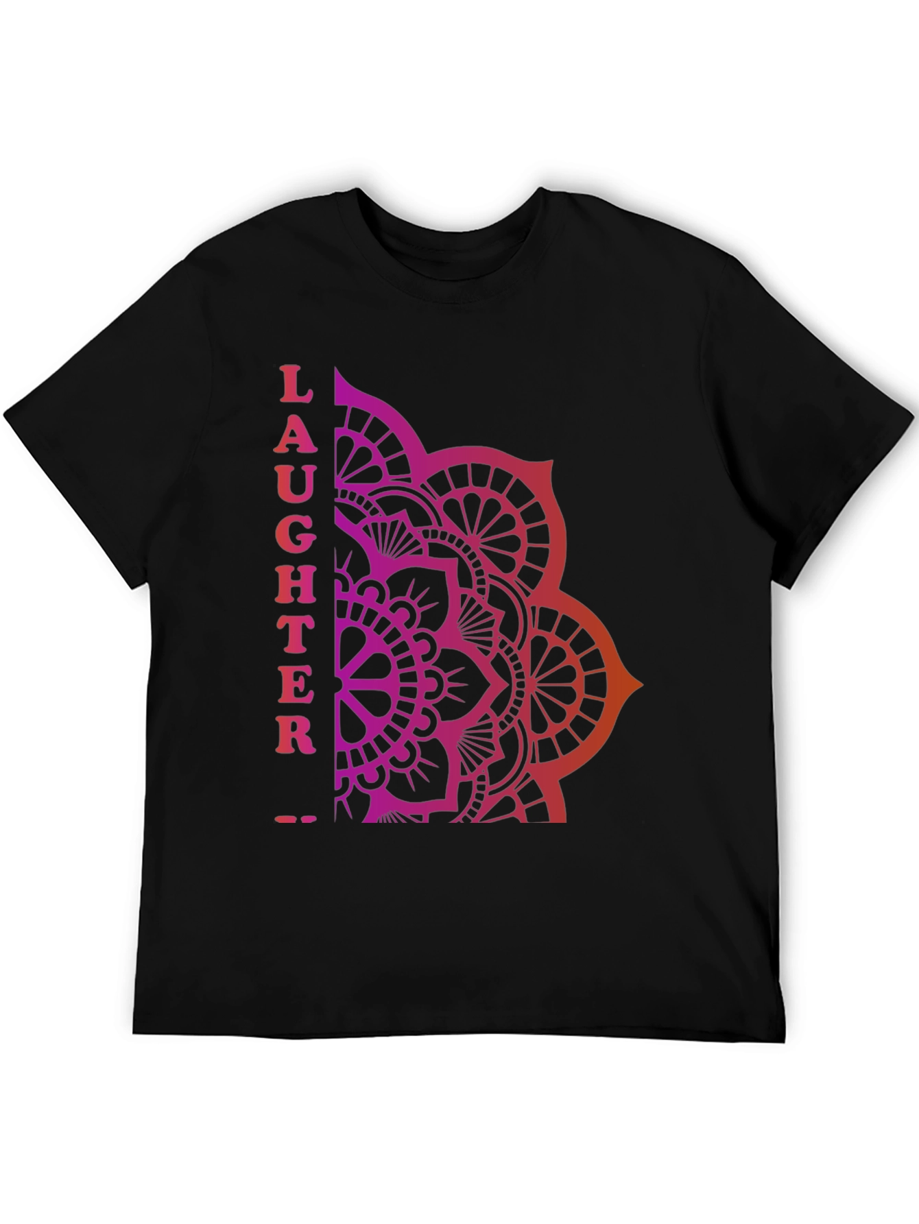 Laughter Mandala Graphic T-Shirt - Relaxed Fit