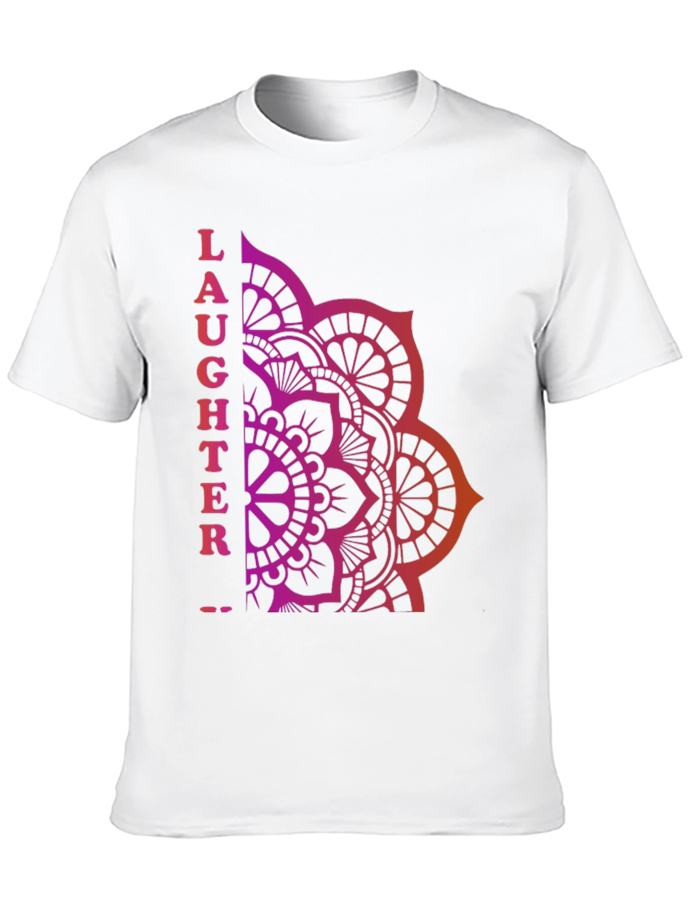 Laughter Mandala Graphic T-Shirt - Relaxed Fit